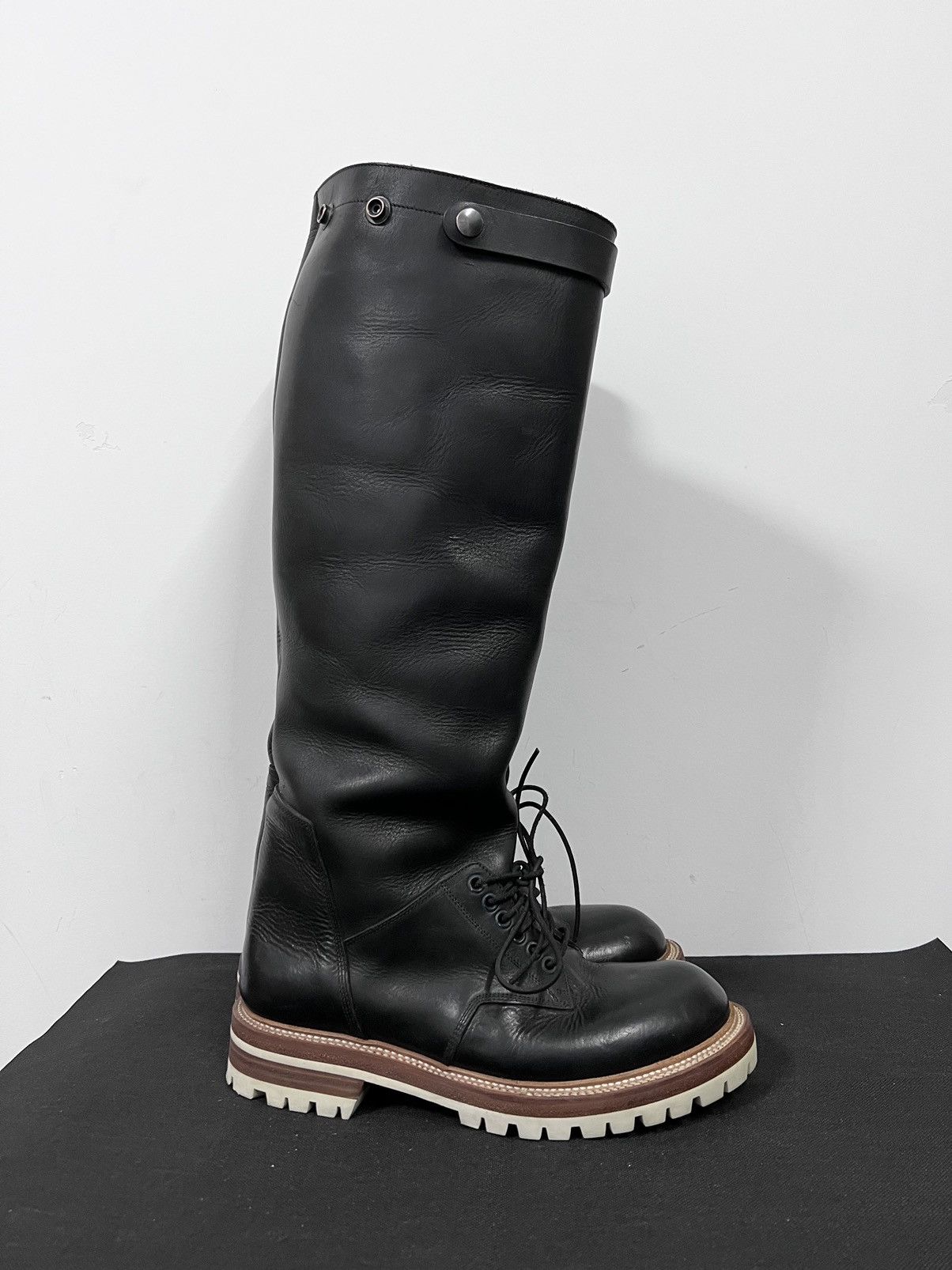 Rick Owens Rick Owens Moody Thick Leather Elephant Cop Boots 41 Size US 8 / EU 41 - 4 Thumbnail