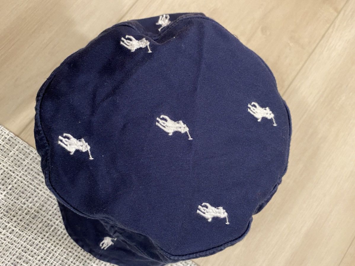 Polo Ralph Lauren × Ralph Lauren Polo Ralph Lauren Pony Embroidered Bucket Hat Cap Size ONE SIZE - 3 Thumbnail