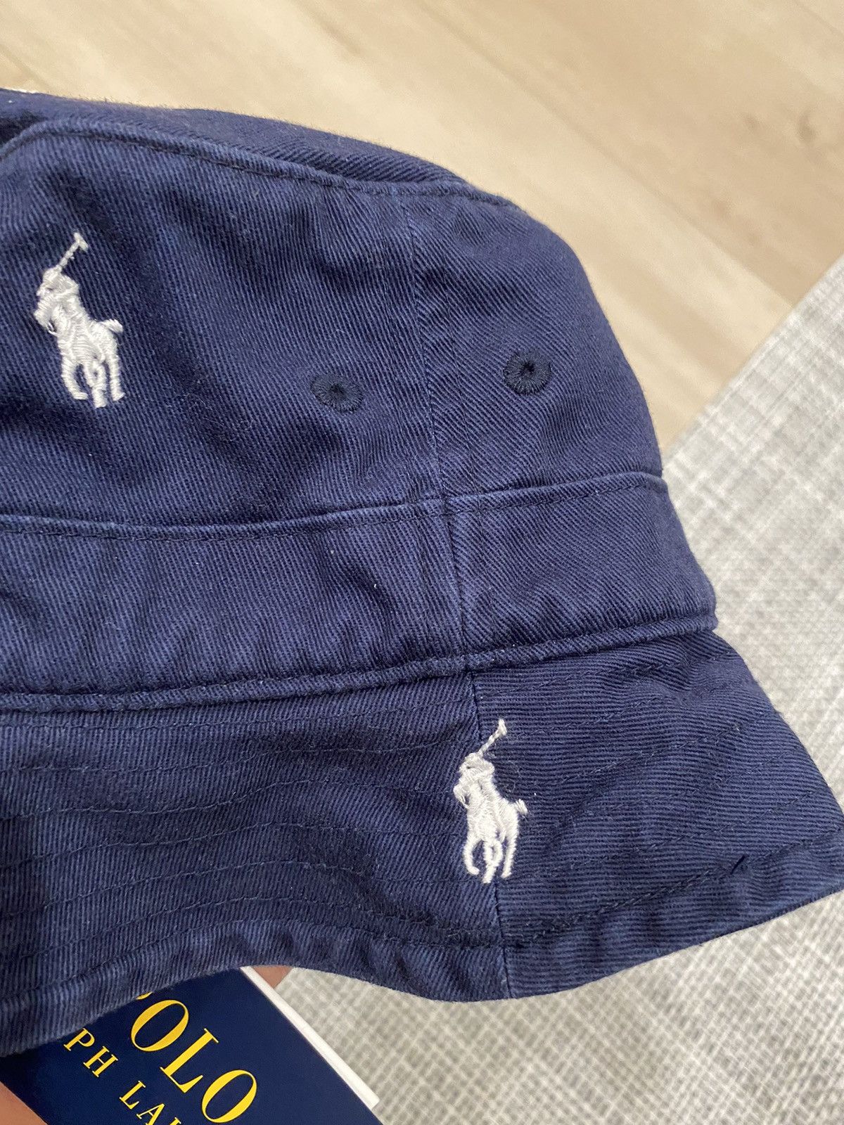Polo Ralph Lauren × Ralph Lauren Polo Ralph Lauren Pony Embroidered Bucket Hat Cap Size ONE SIZE - 2 Thumbnail