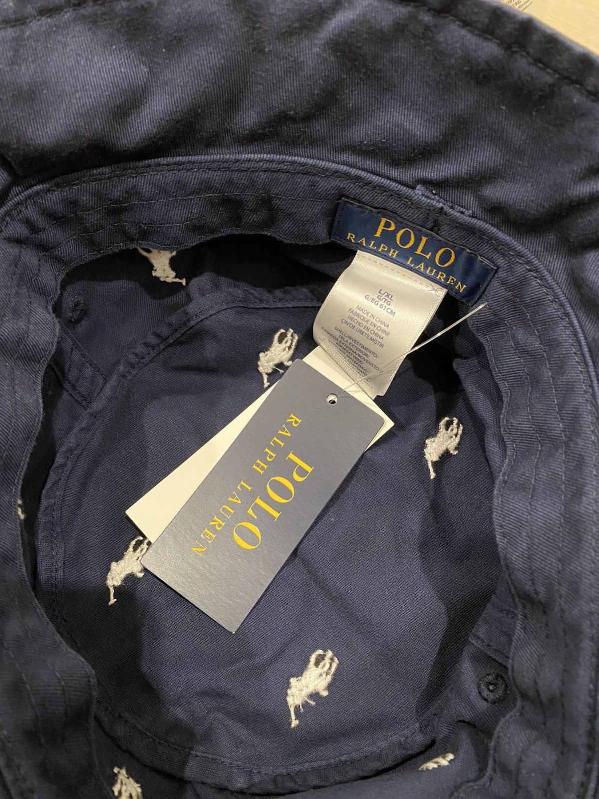 Polo Ralph Lauren × Ralph Lauren Polo Ralph Lauren Pony Embroidered Bucket Hat Cap Size ONE SIZE - 5 Thumbnail
