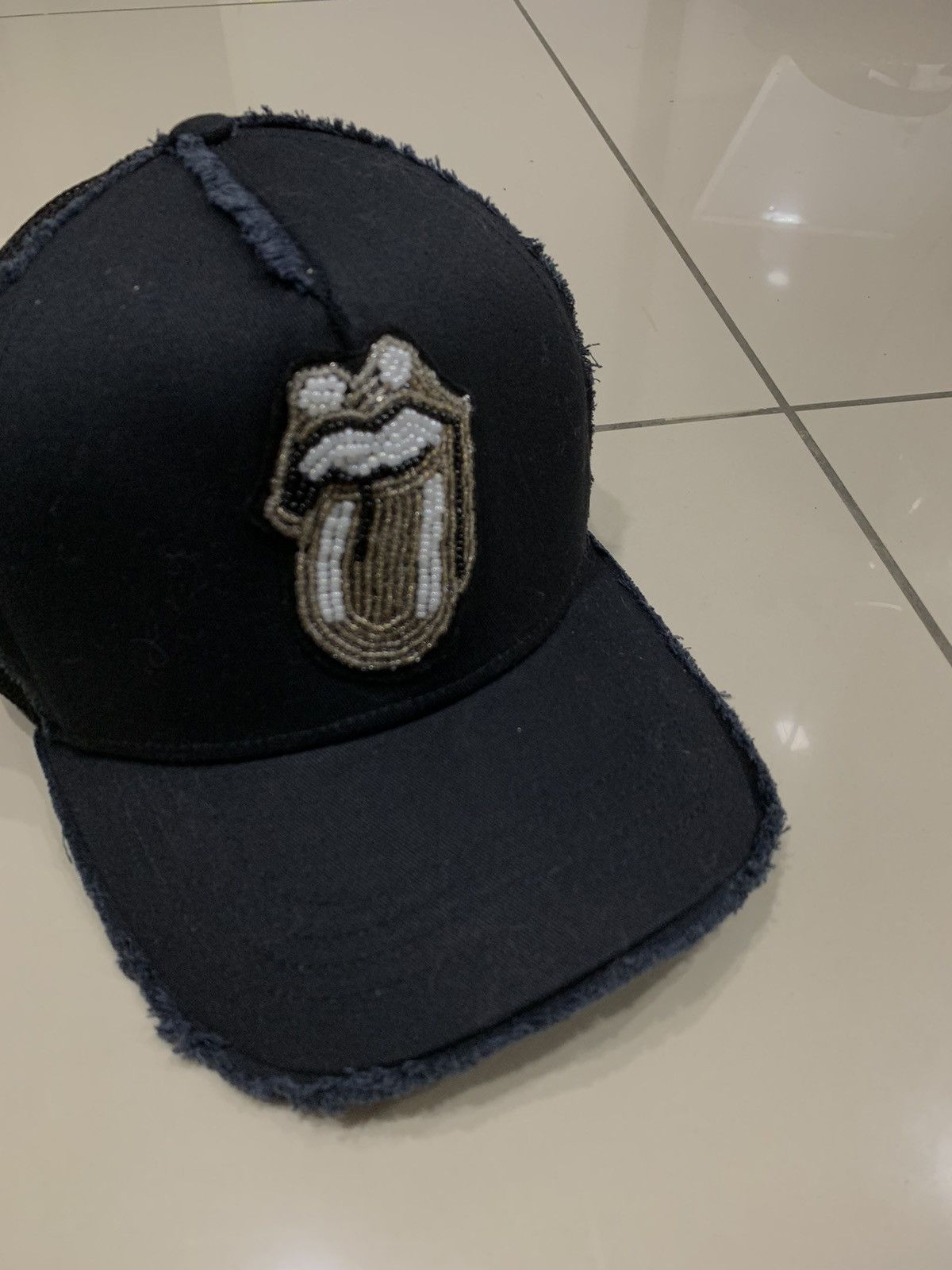 Band Tees × Japanese Brand YOSHINORI KOTAKE X THE ROLLING STONES MESH BASEBALL CAP Size ONE SIZE - 4 Thumbnail