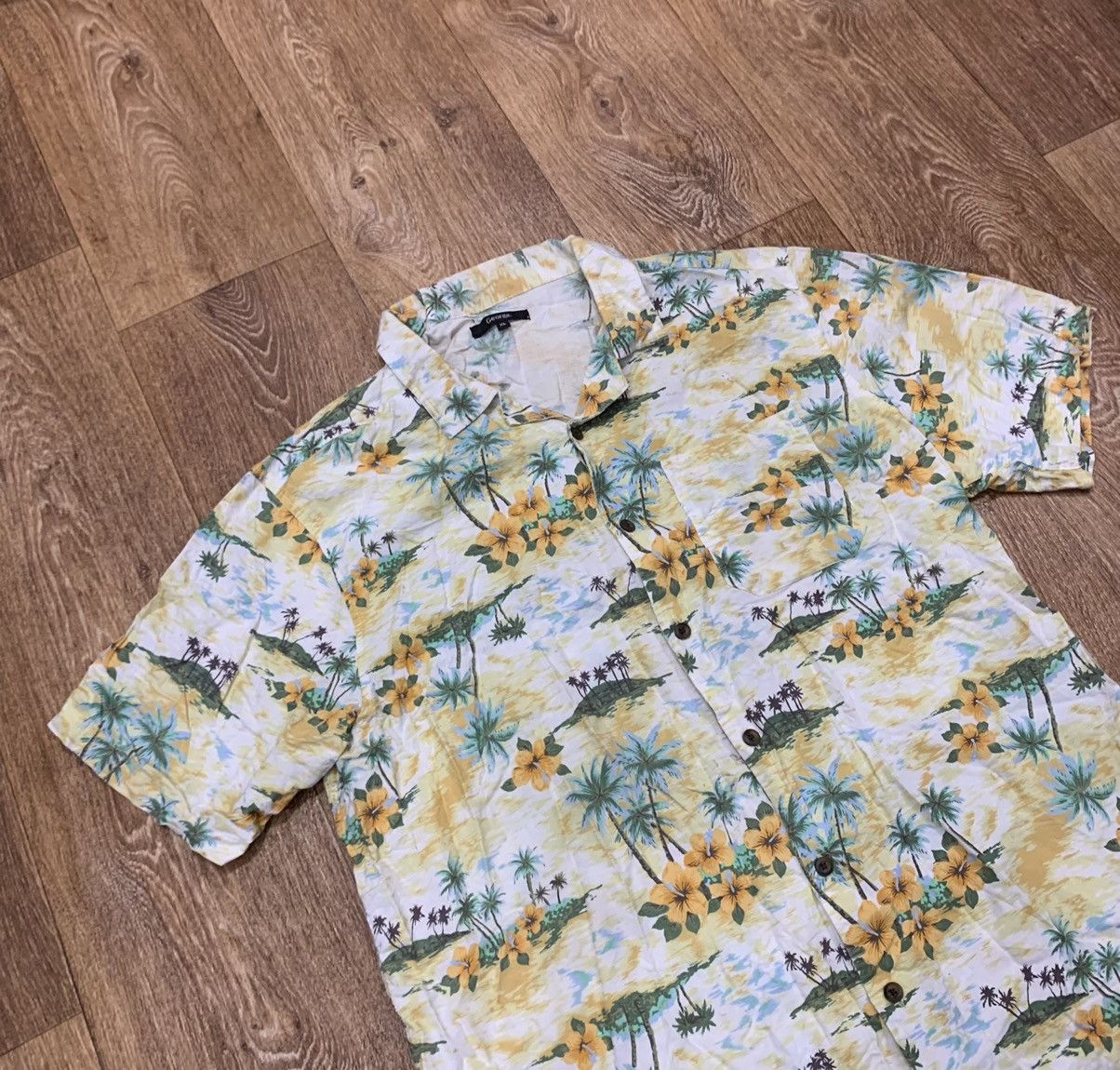 Vintage Vintage 90s Hawaiian shirt streetwear y2k style Size US XL / EU 56 / 4 - 6 Thumbnail