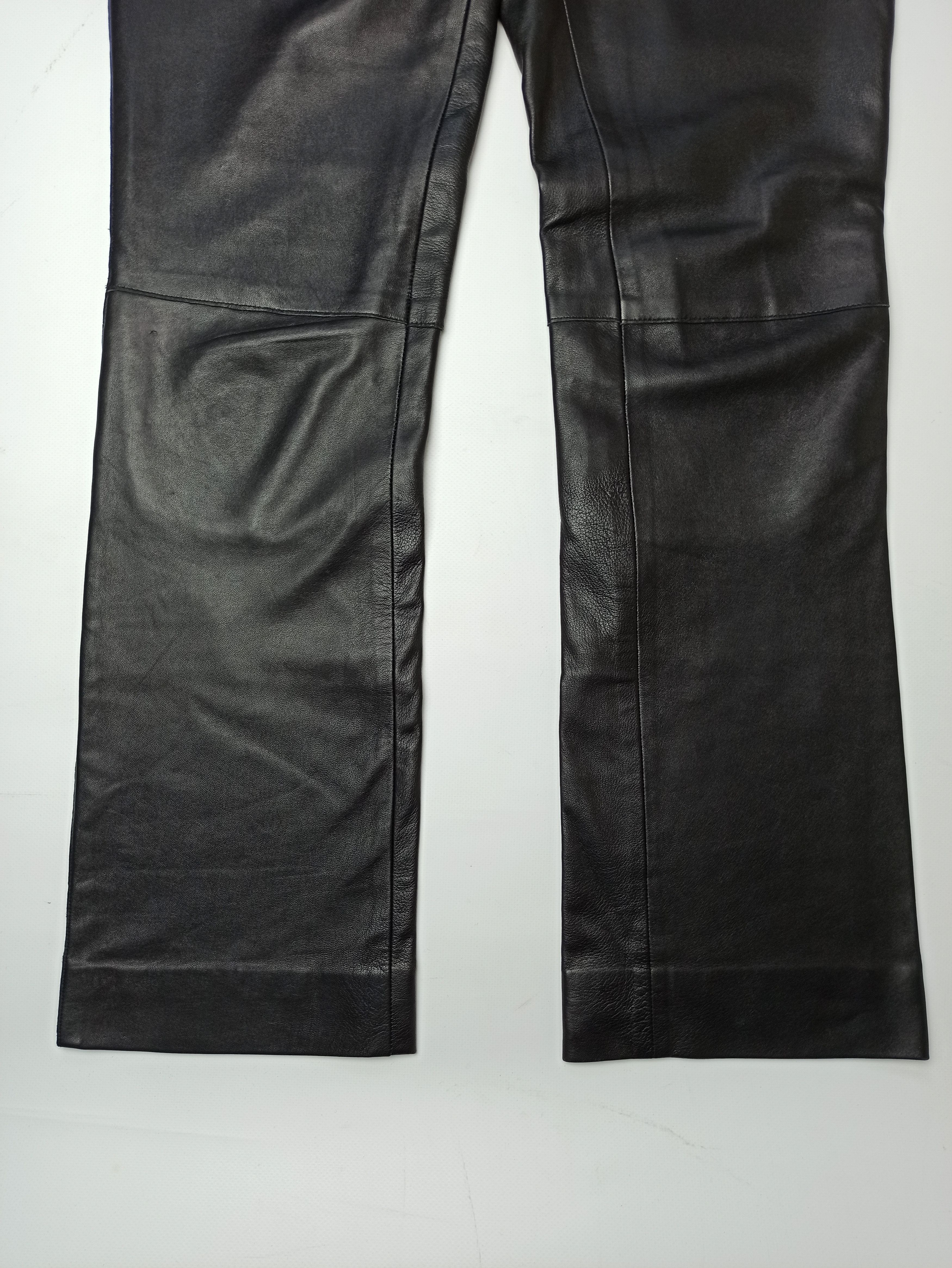 Burberry Burberry London Lambskin Leather Flared Pants Size 28" / US 6 / IT 42 - 12 Thumbnail