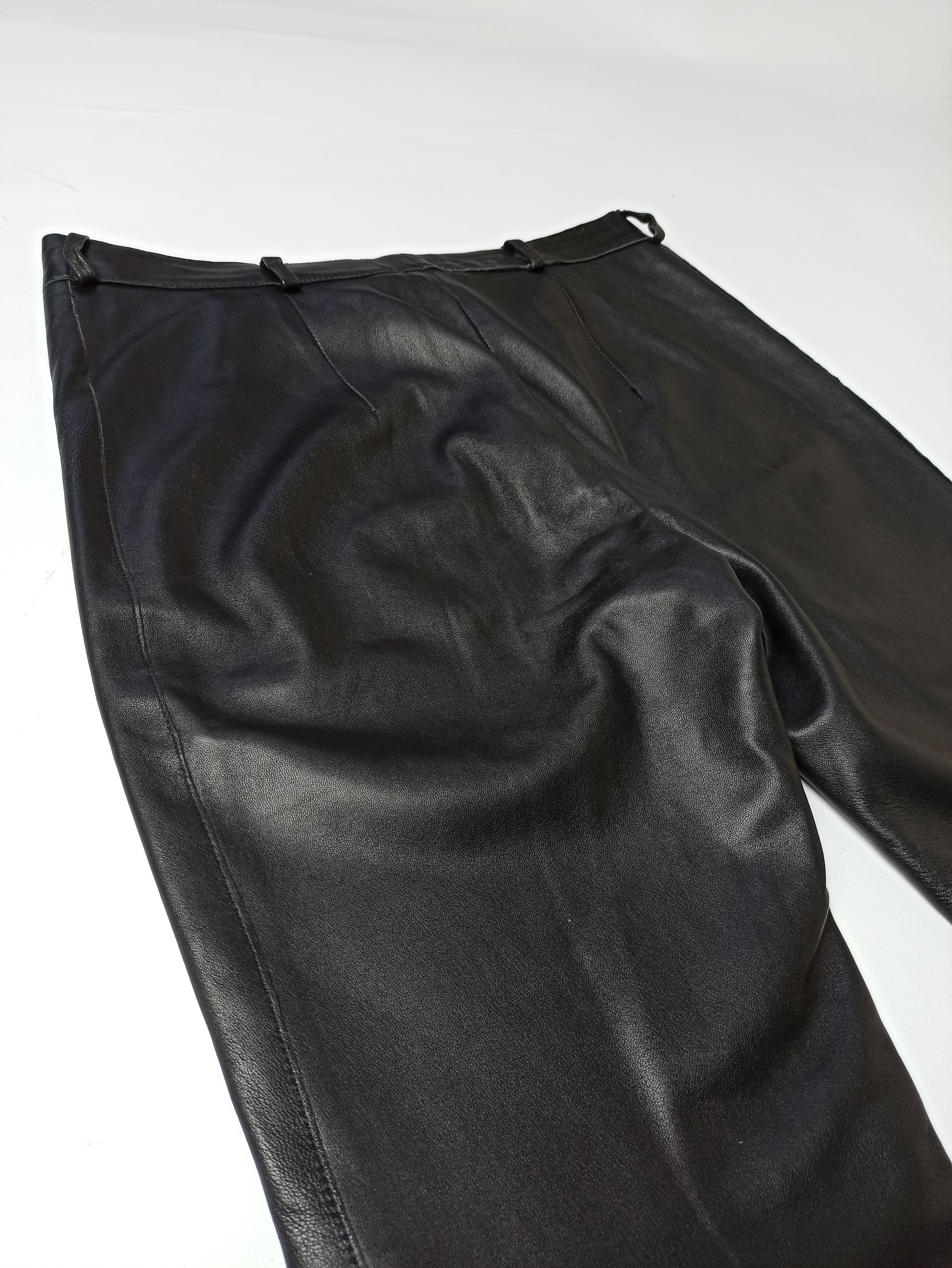 Burberry Burberry London Lambskin Leather Flared Pants Size 28" / US 6 / IT 42 - 5 Thumbnail