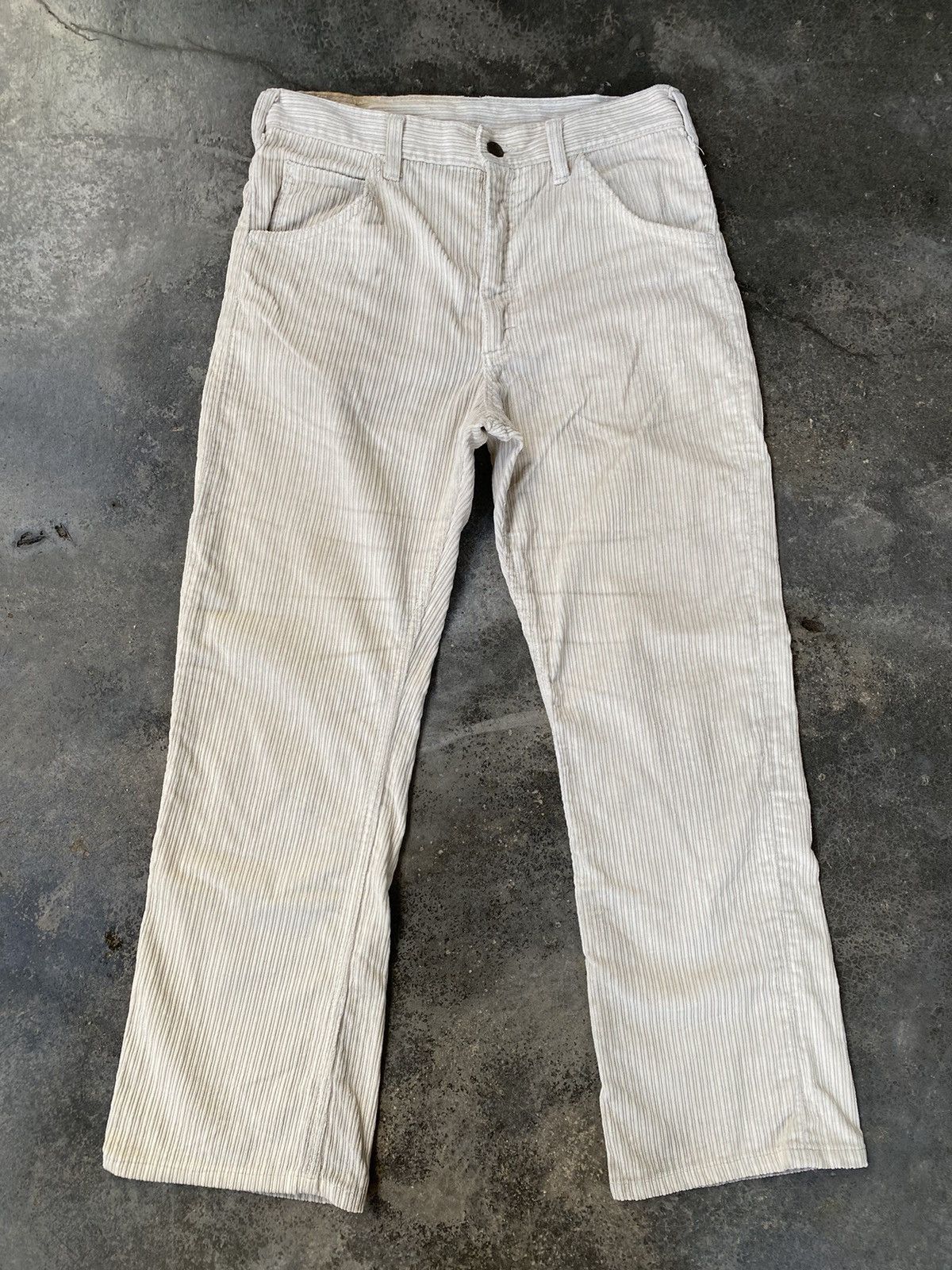 Lee Vintage 70s Lee Riders Distressed Corduroy Pants Size US 30 / EU 46 - 1 Thumbnail