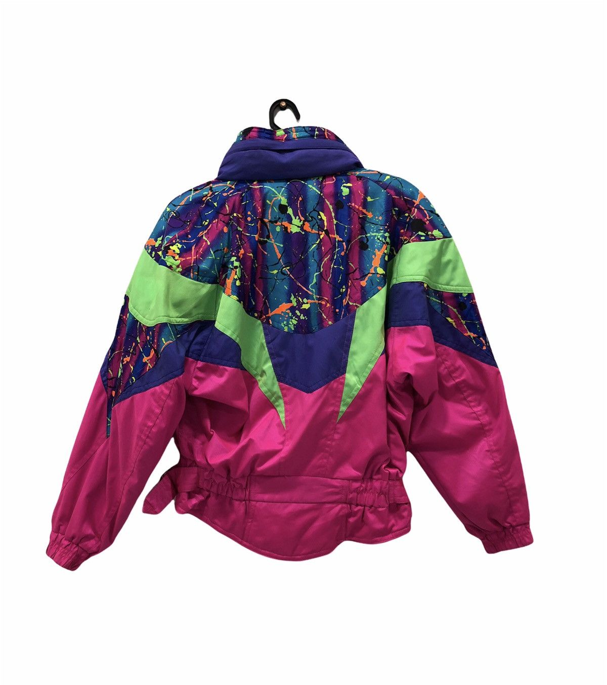 Designer × Japanese Brand × Vintage Vintage PURSER Ski Jacket Neon Pink & Splatter Print Size M Size US M / EU 48-50 / 2 - 2 Thumbnail