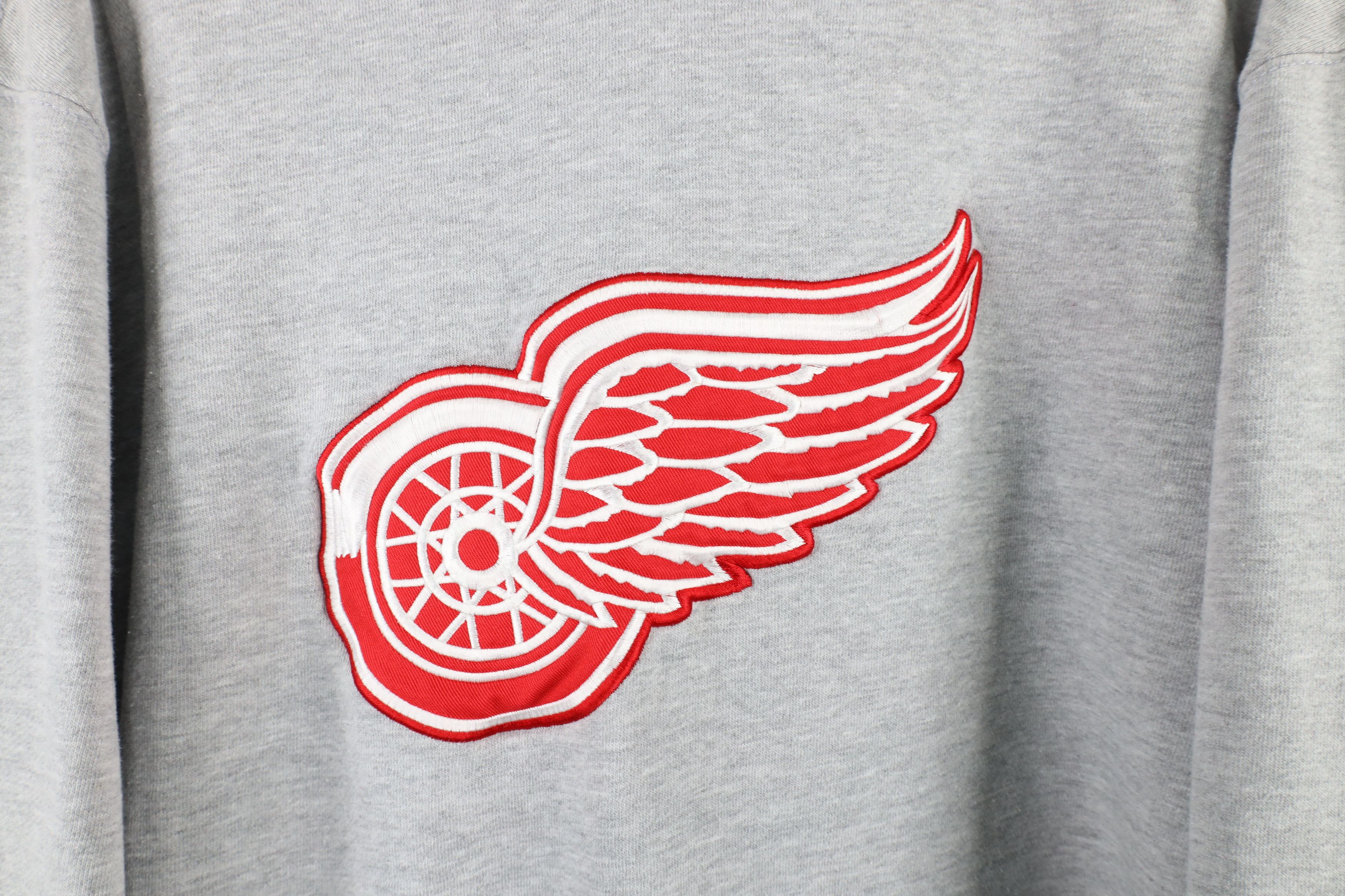 Reebok × Vintage Vintage Reebok Detroit Red Wings Hockey Hoodie Sweatshirt Size US L / EU 52-54 / 3 - 5 Thumbnail
