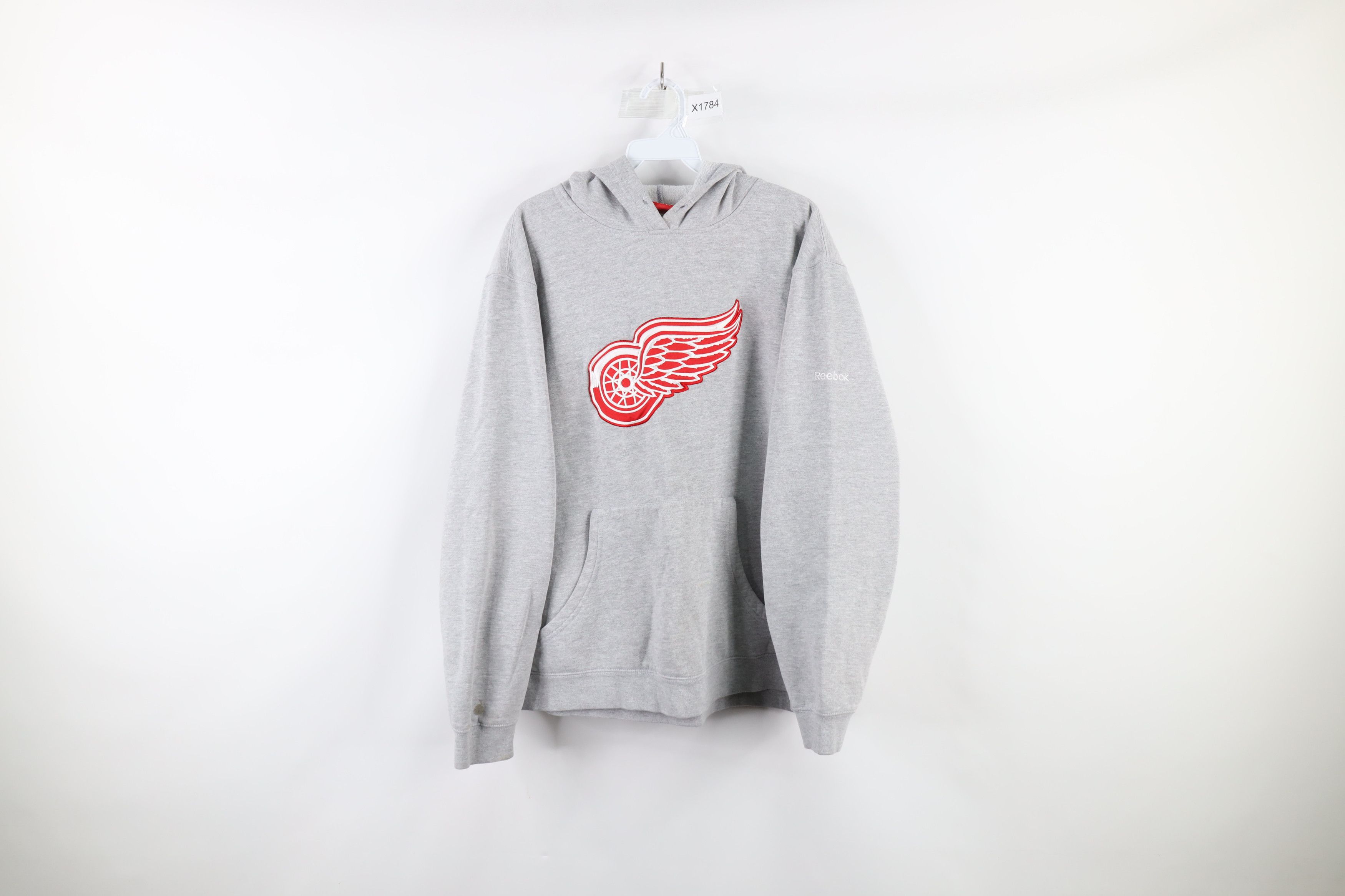 Reebok × Vintage Vintage Reebok Detroit Red Wings Hockey Hoodie Sweatshirt Size US L / EU 52-54 / 3 - 1 Thumbnail