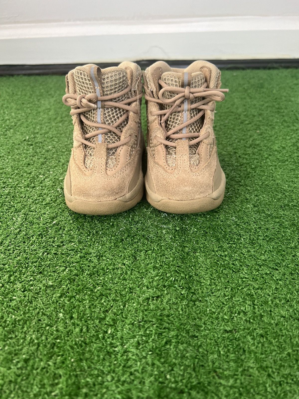 adidas gazelle silver green womens adidas Yeezy Desert Boot Rock (Kids) – Court Order main image 0