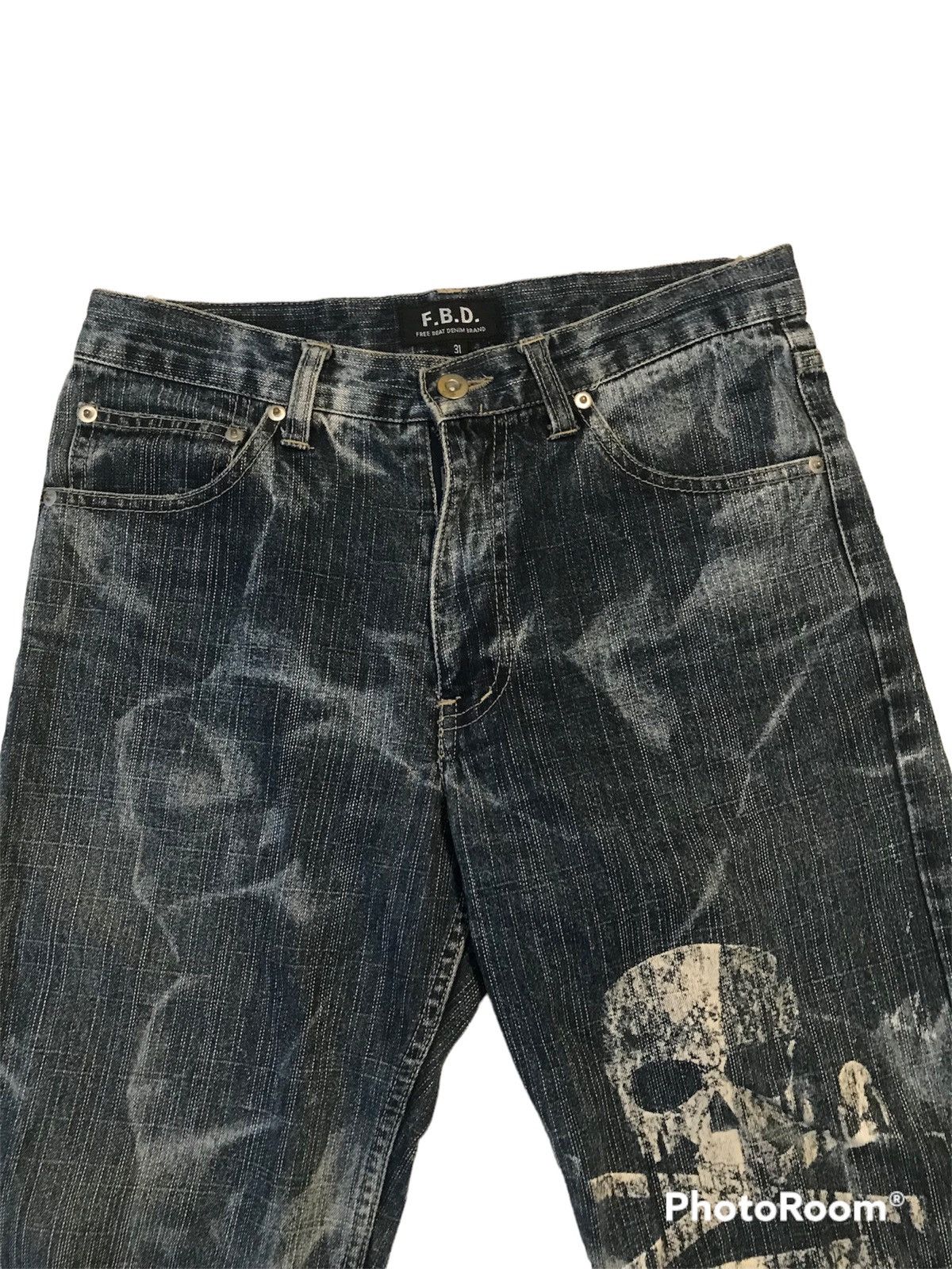 Japanese Brand skull jeans distresss Size US 30 / EU 46 - 3 Thumbnail