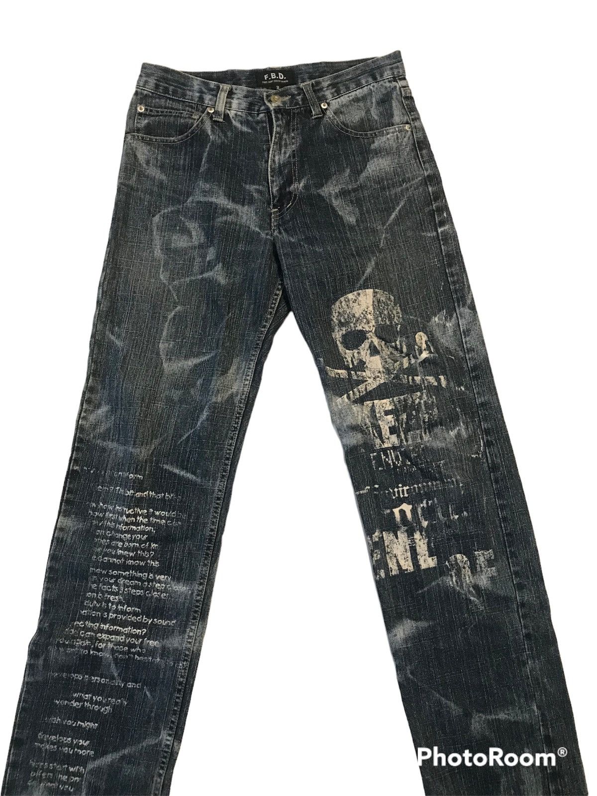 Japanese Brand skull jeans distresss Size US 30 / EU 46 - 2 Thumbnail