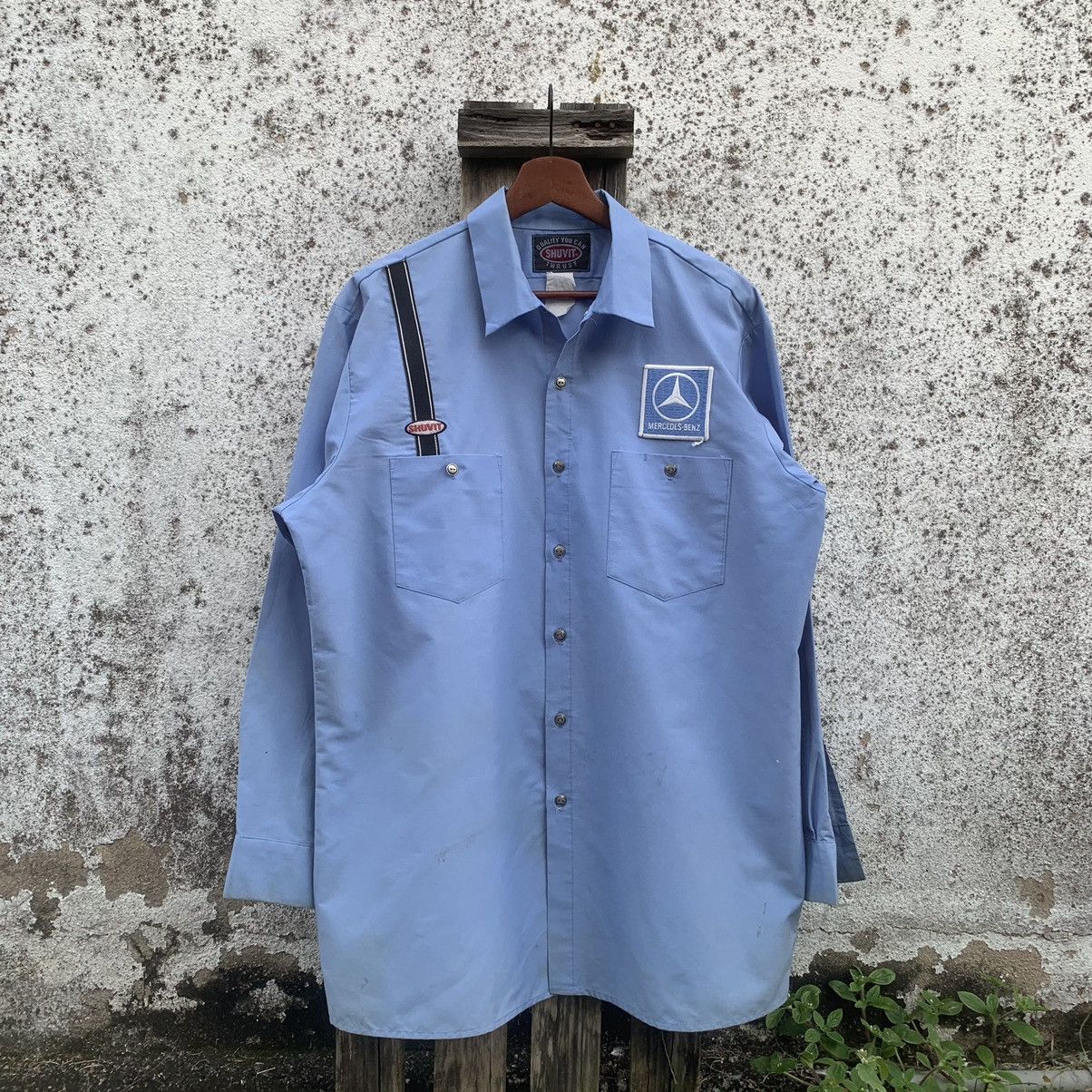 Vintage STEALS💥VINTAGE SHUVIT WORK WEAR CHAMBRAY BUTTON UPS SHIRTS Size US L / EU 52-54 / 3 - 1 Thumbnail