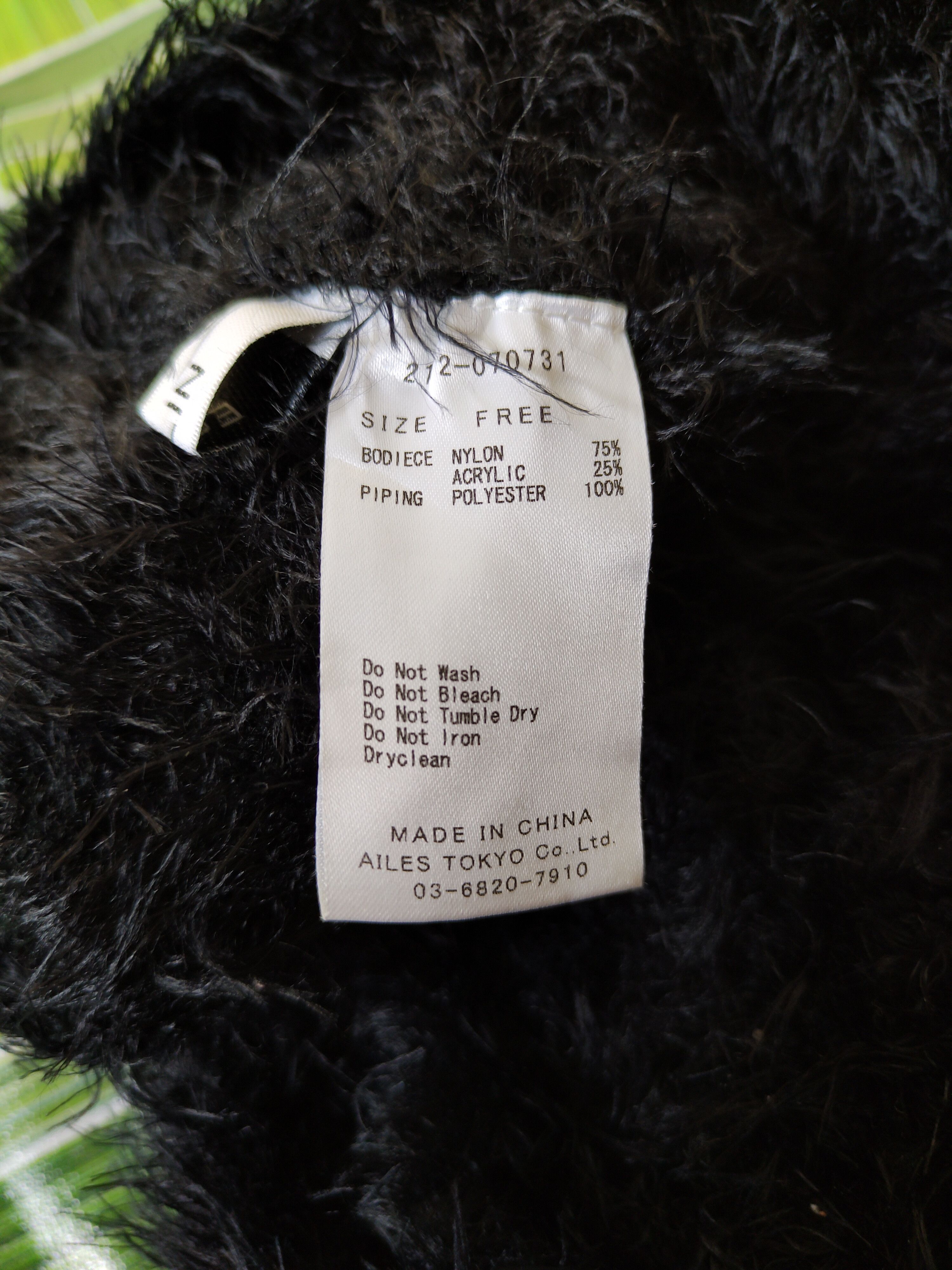 Japanese Brand Eclin Black Shag Shaggy Fur Mohair Knitwear #S247 Size US S / EU 44-46 / 1 - 9 Thumbnail
