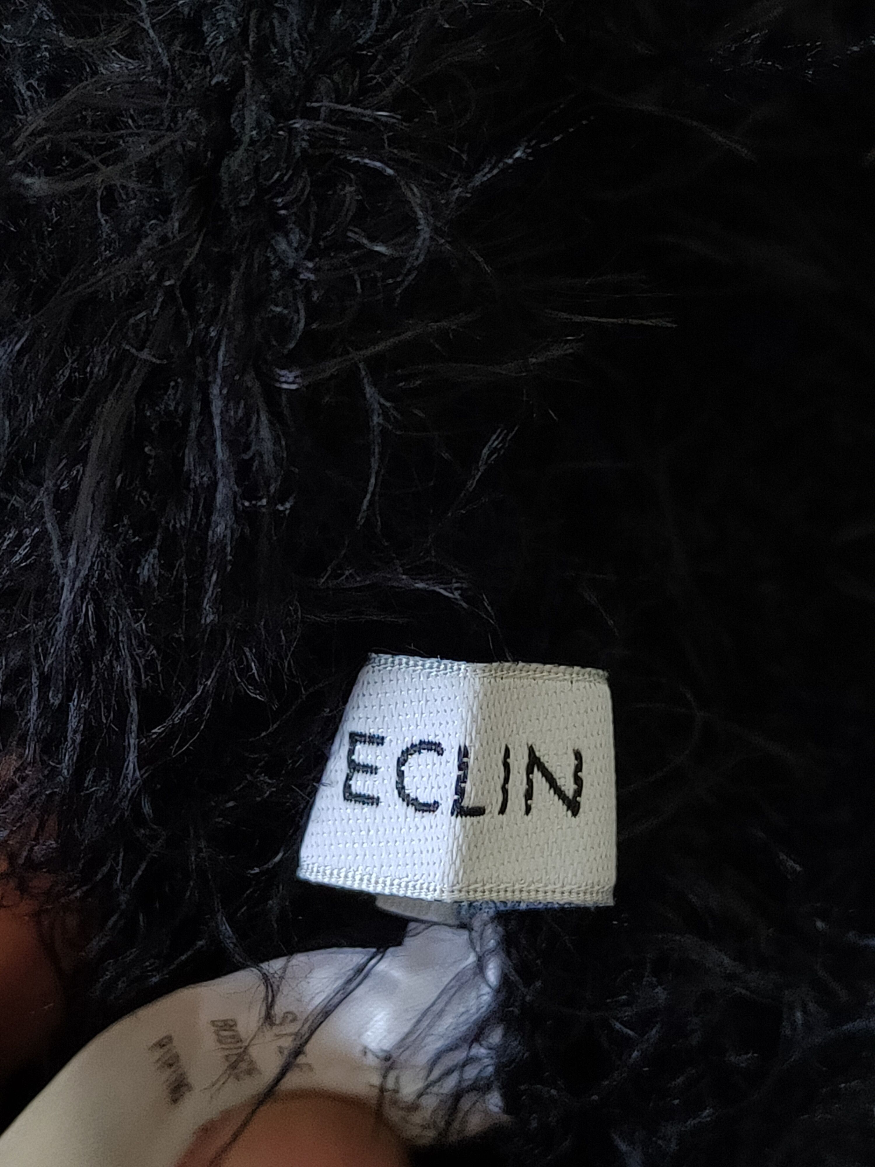 Japanese Brand Eclin Black Shag Shaggy Fur Mohair Knitwear #S247 Size US S / EU 44-46 / 1 - 10 Thumbnail