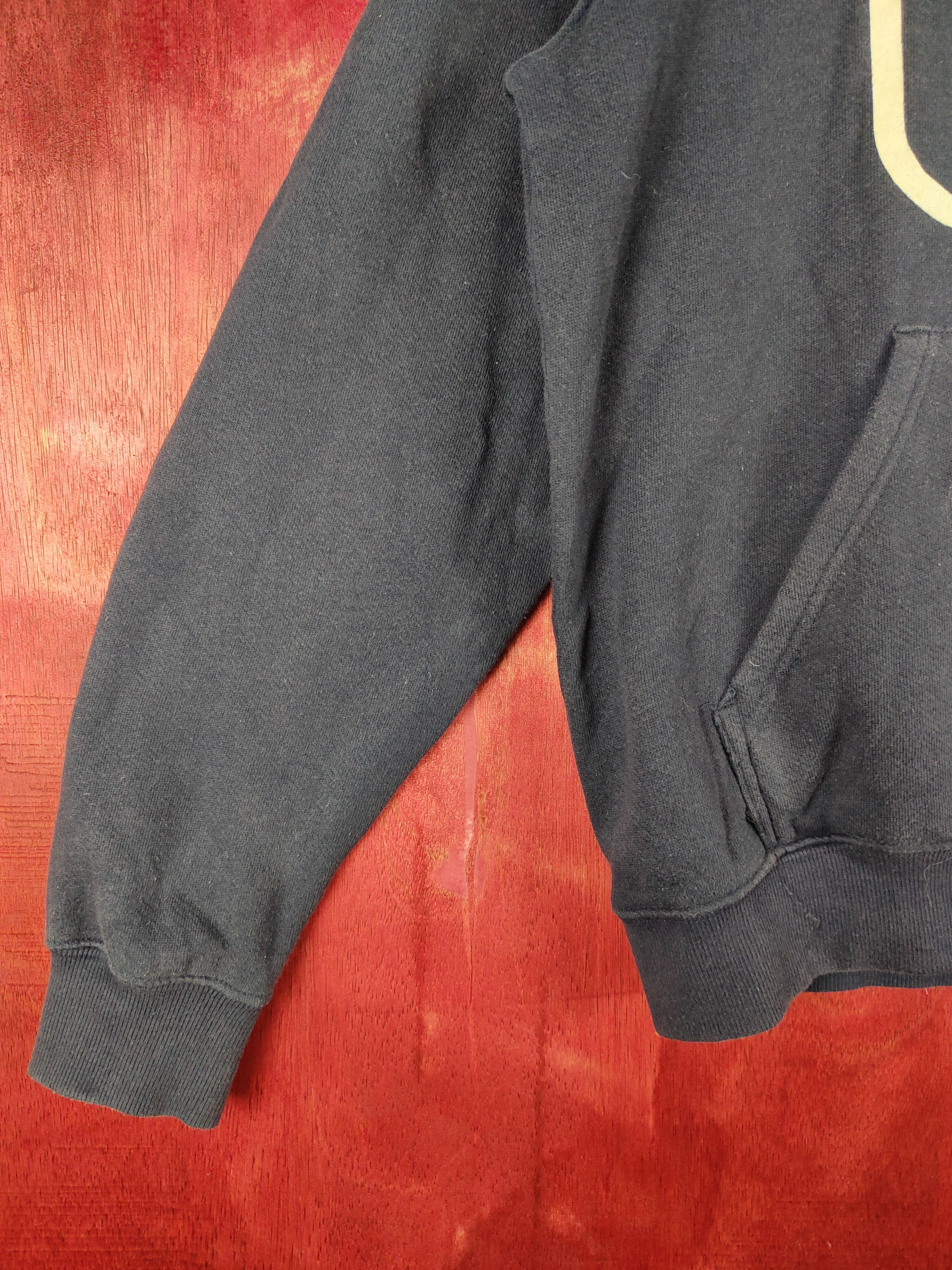 Fila Fila big logo vintage Dark Blue Sweater hoodie #4820 Size US M / EU 48-50 / 2 - 4 Thumbnail