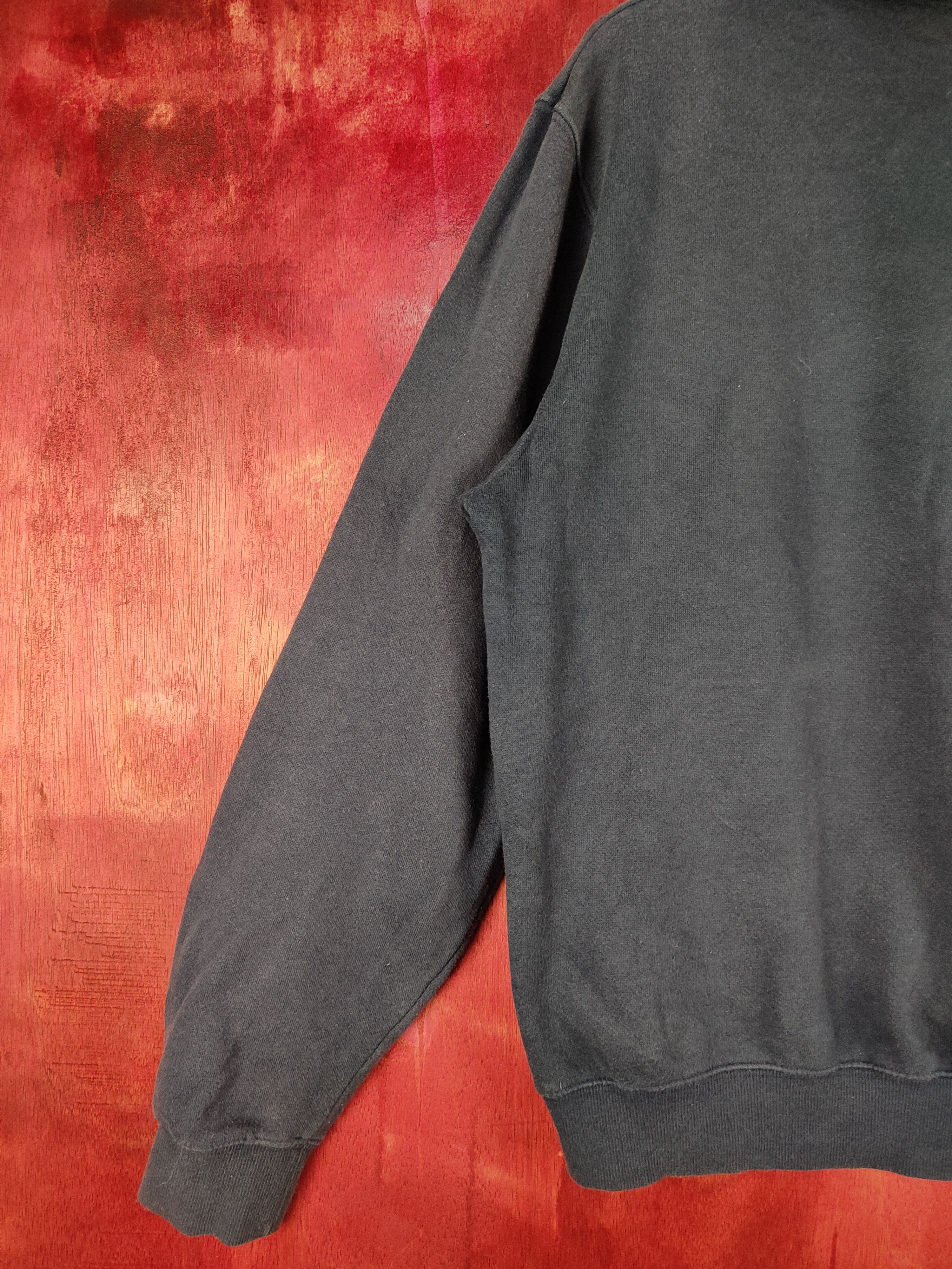Fila Fila big logo vintage Dark Blue Sweater hoodie #4820 Size US M / EU 48-50 / 2 - 9 Thumbnail