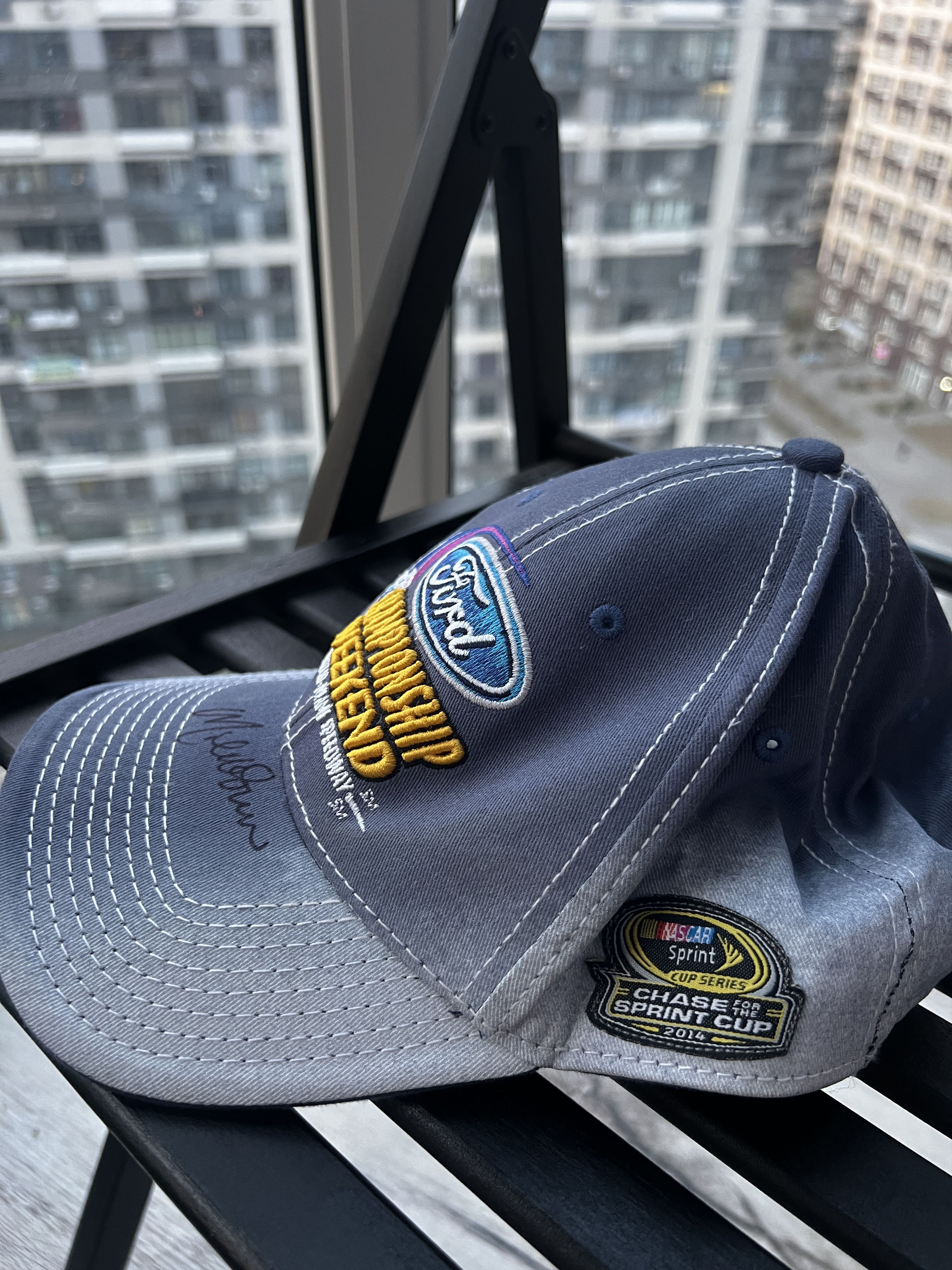 NASCAR × Vintage 2014 NASCAR Racing Cap SIGNED Cap Ford Size ONE SIZE - 7 Thumbnail
