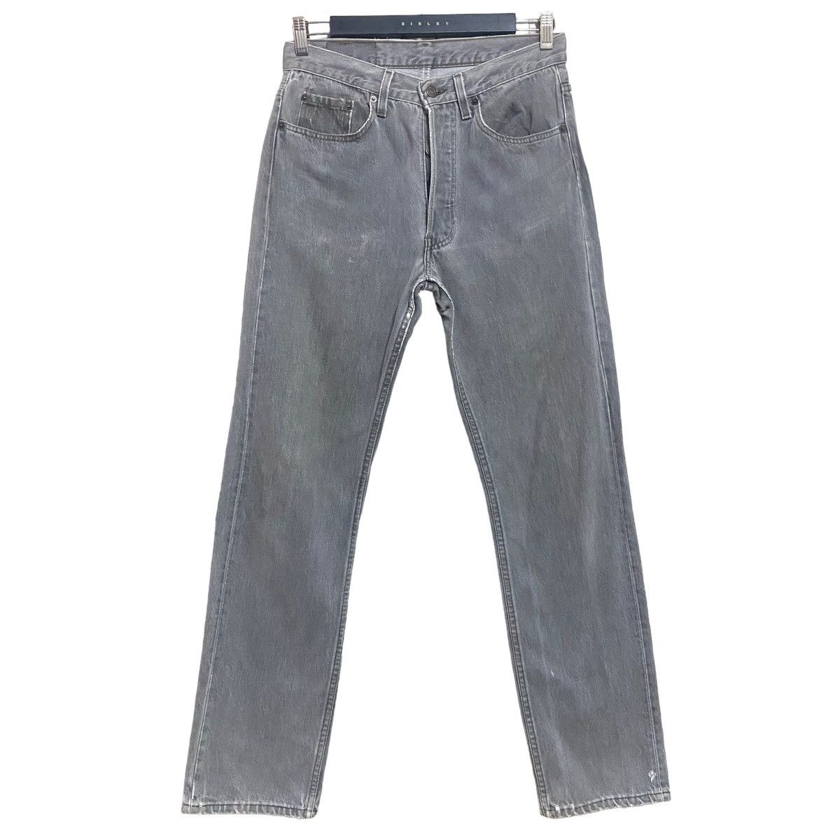 Levi's Vintage 80s Levis 501 Charcoal Jeans 30x31 Made USA Size US 30 / EU 46 - 2 Thumbnail