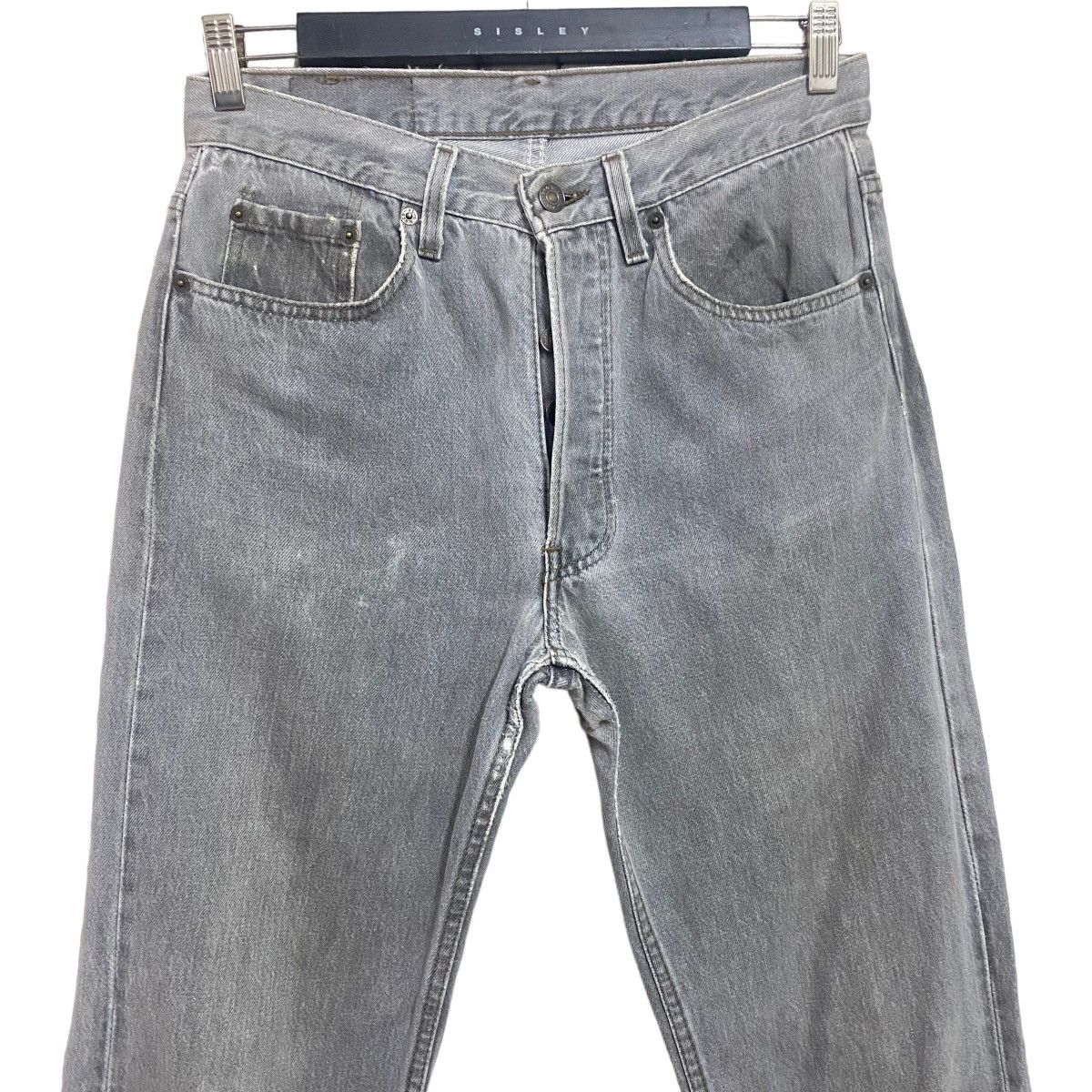 Levi's Vintage 80s Levis 501 Charcoal Jeans 30x31 Made USA Size US 30 / EU 46 - 1 Thumbnail