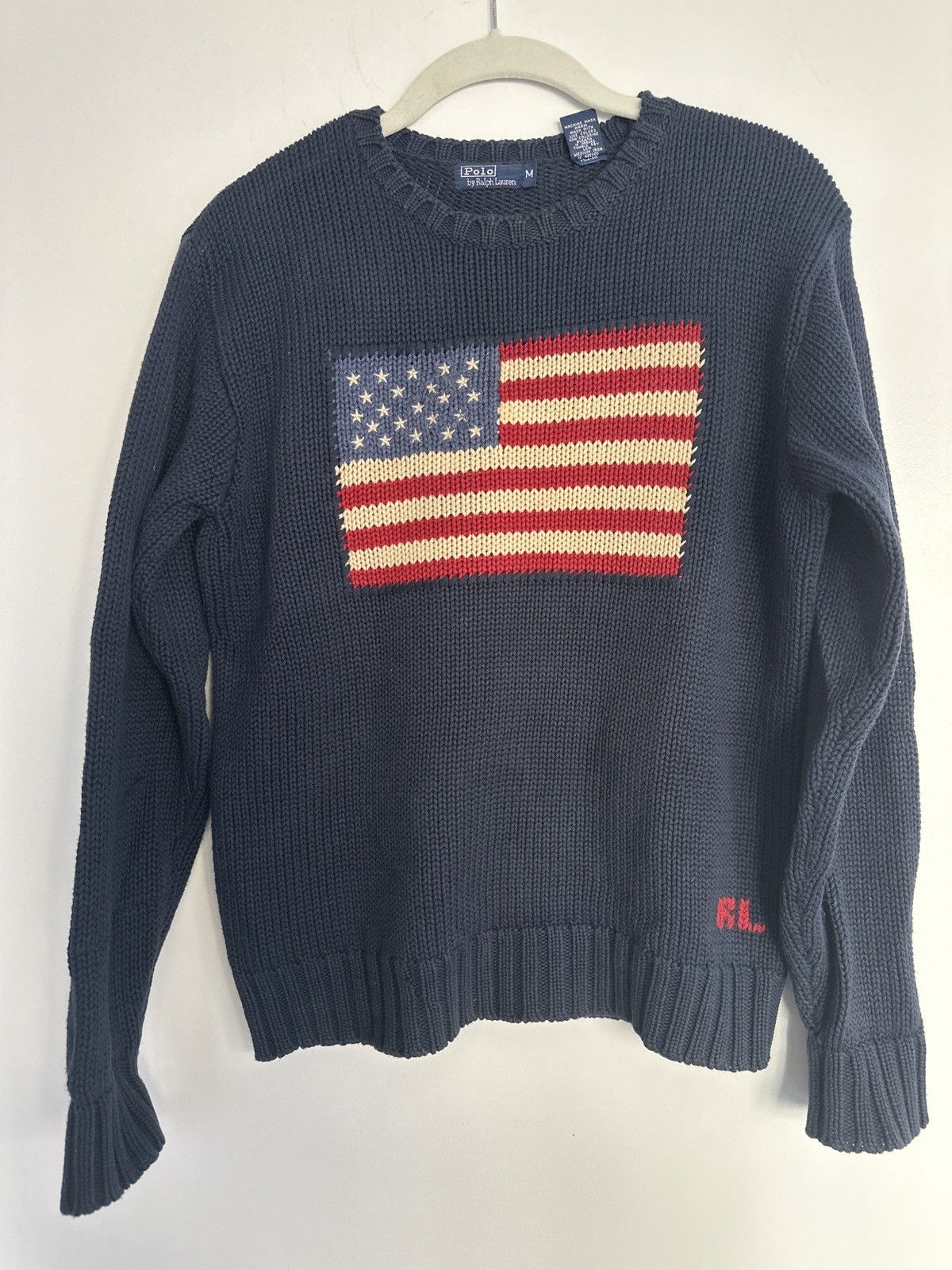 Polo Ralph Lauren Vintage Polo American Flag Sweater | Grailed