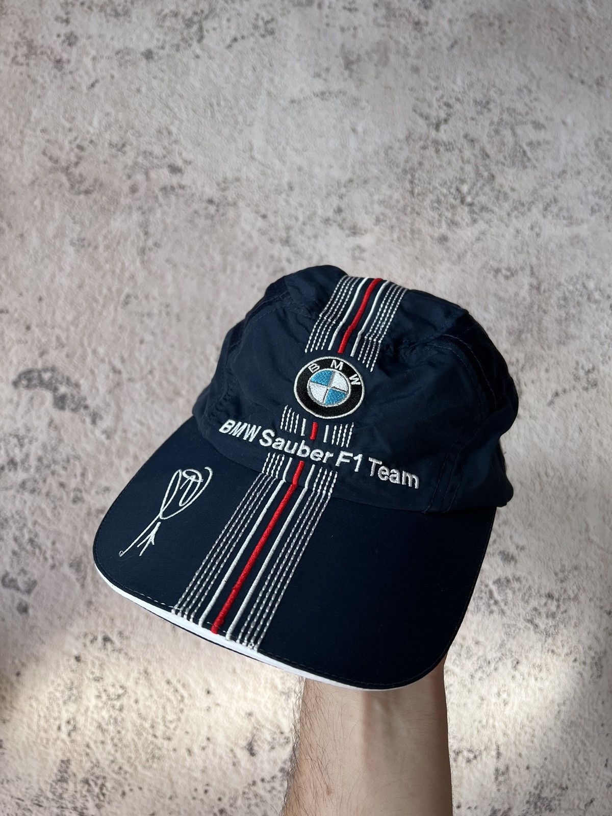 BMW Vintage BMW Sauber F1 Team Y2K Cap Hat Size ONE SIZE - 2 Thumbnail