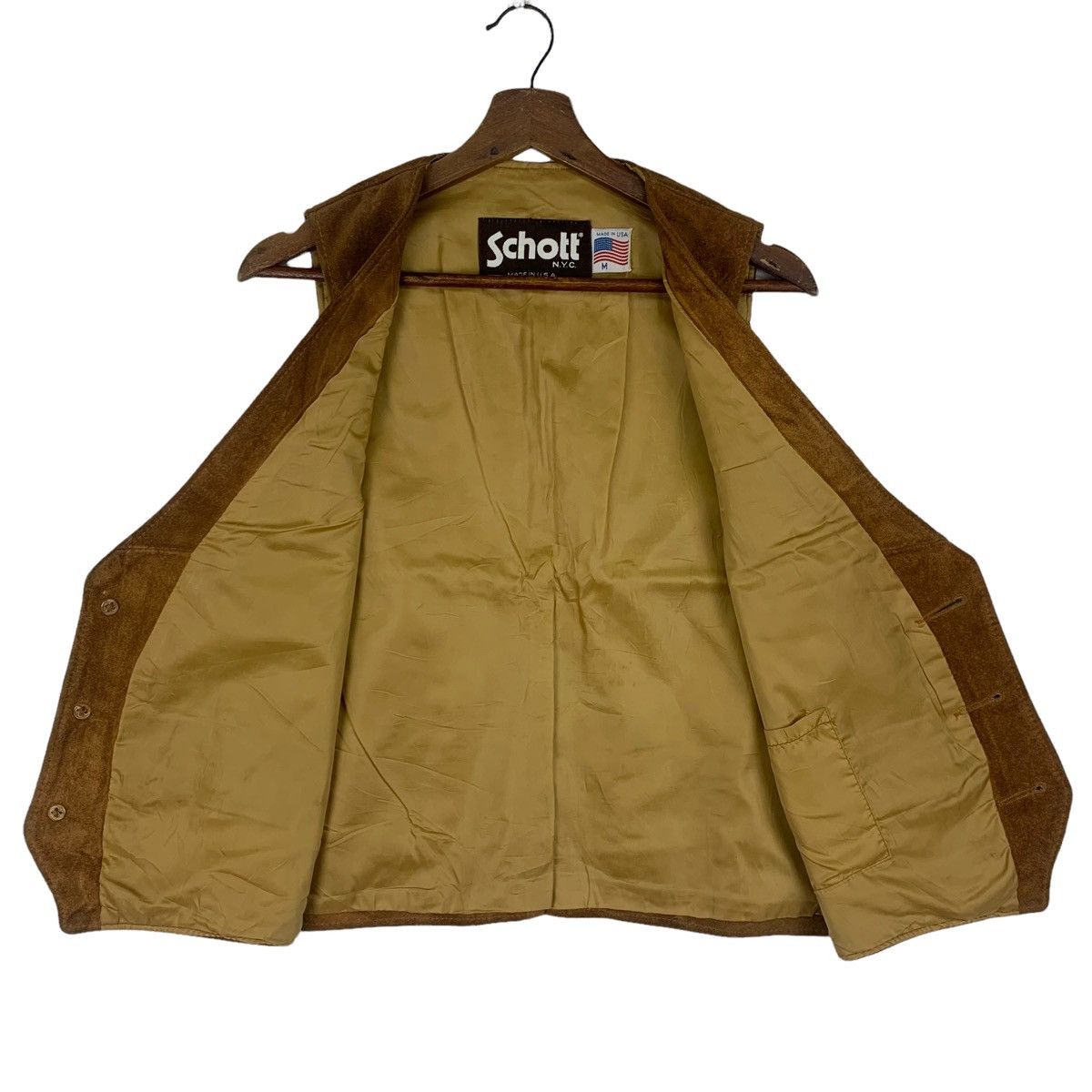 Schott Vintage Schott Leather Vest Jacket Size US M / EU 48-50 / 2 - 5 Thumbnail