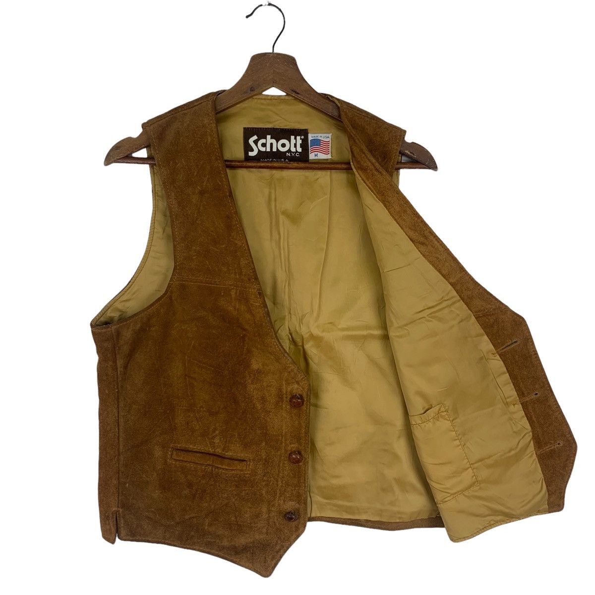 Schott Vintage Schott Leather Vest Jacket Size US M / EU 48-50 / 2 - 4 Thumbnail