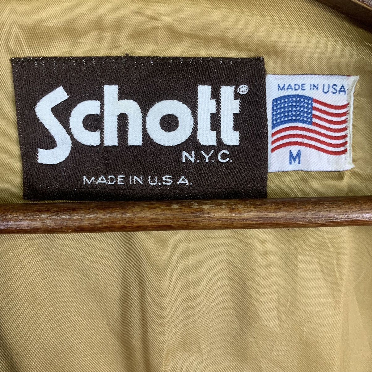 Schott Vintage Schott Leather Vest Jacket Size US M / EU 48-50 / 2 - 7 Thumbnail