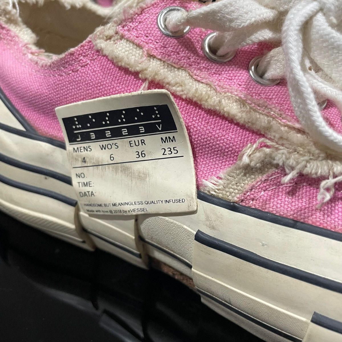 Yohji Yamamoto × xVESSEL GOP - Layered - Distressed Canvas Sneakers Size US 6 / IT 36 - 6 Thumbnail