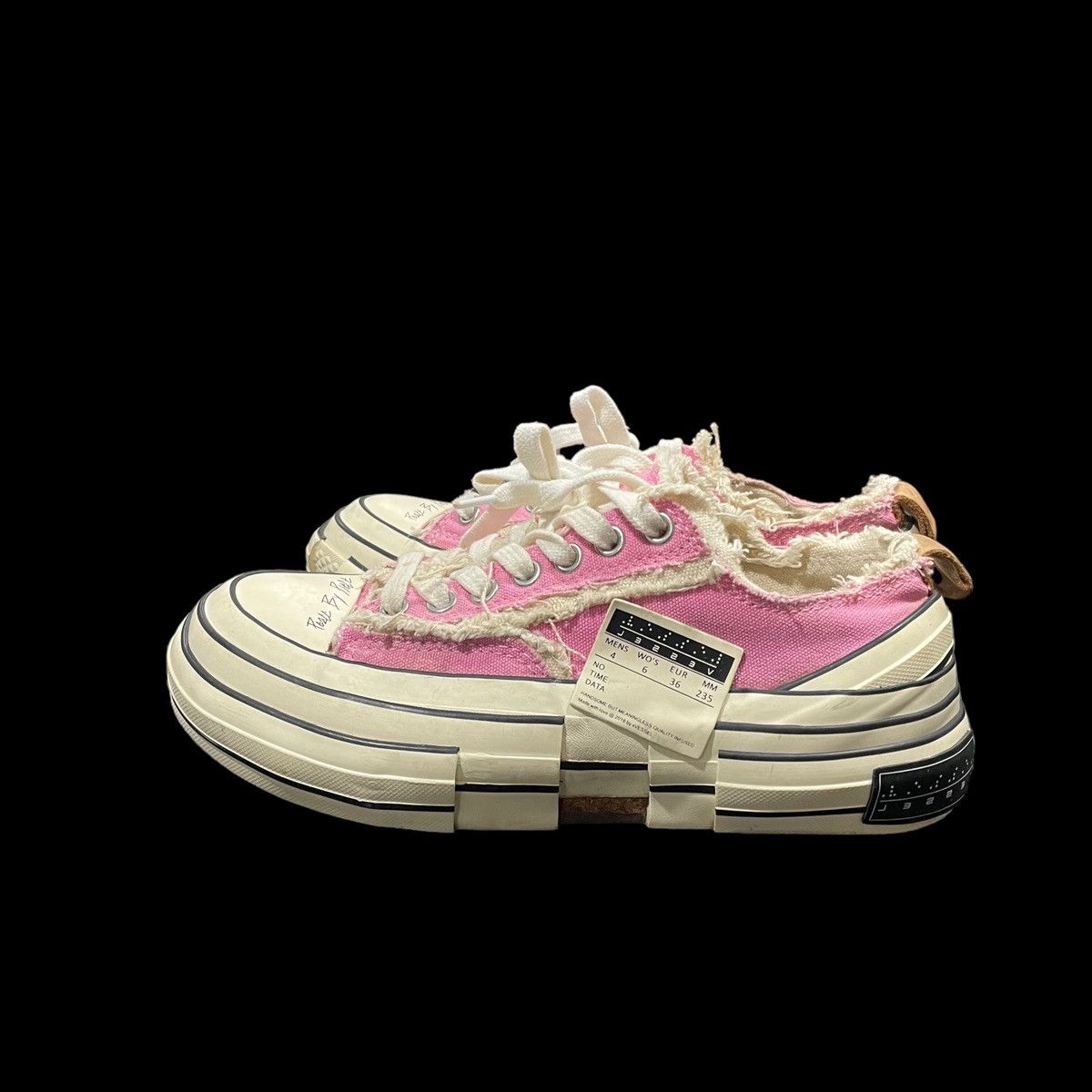 Yohji Yamamoto × xVESSEL GOP - Layered - Distressed Canvas Sneakers Size US 6 / IT 36 - 4 Thumbnail