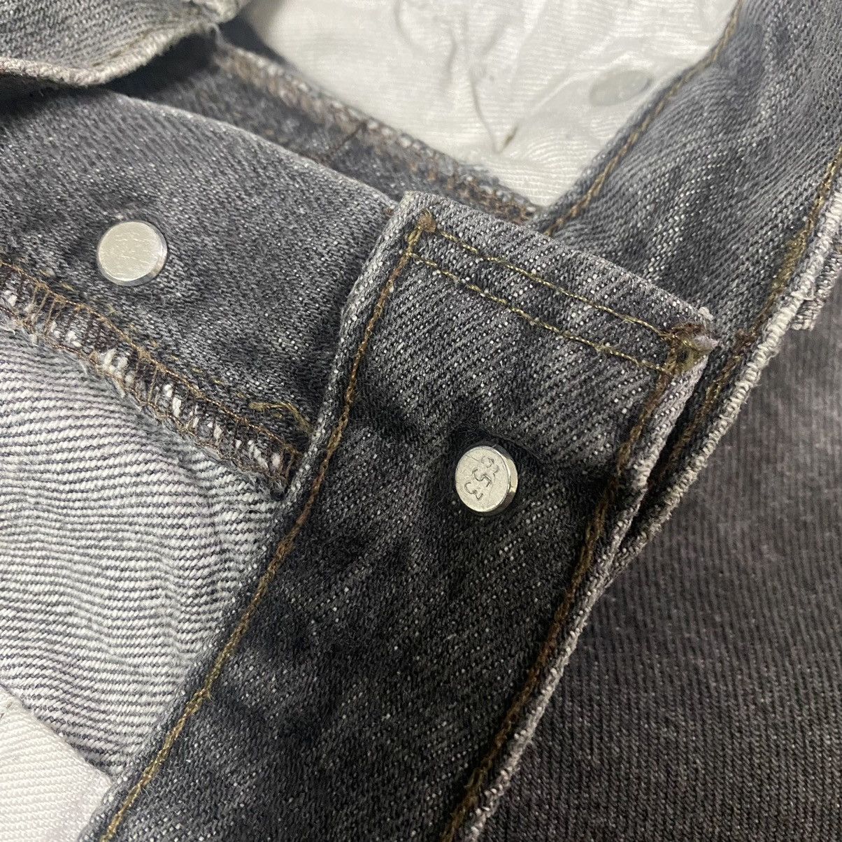 Levi's Vintage 80s Levis 501 Charcoal Distressed Jeans 30x29 Size US 30 / EU 46 - 16 Thumbnail