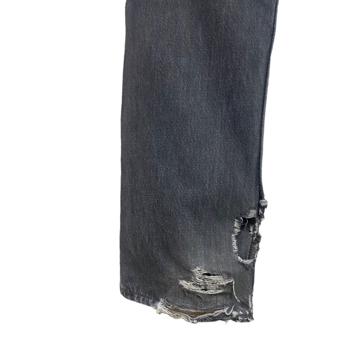 Levi's Vintage 80s Levis 501 Charcoal Distressed Jeans 30x29 Size US 30 / EU 46 - 14 Thumbnail