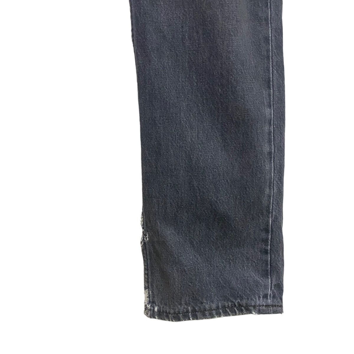Levi's Vintage 80s Levis 501 Charcoal Distressed Jeans 30x29 Size US 30 / EU 46 - 8 Thumbnail