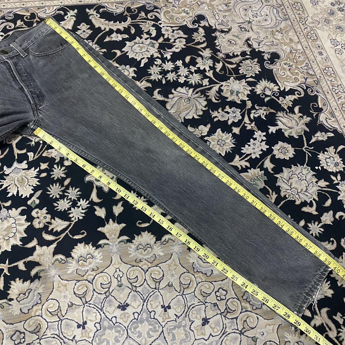 Levi's Vintage 80s Levis 501 Charcoal Distressed Jeans 30x29 Size US 30 / EU 46 - 20 Thumbnail