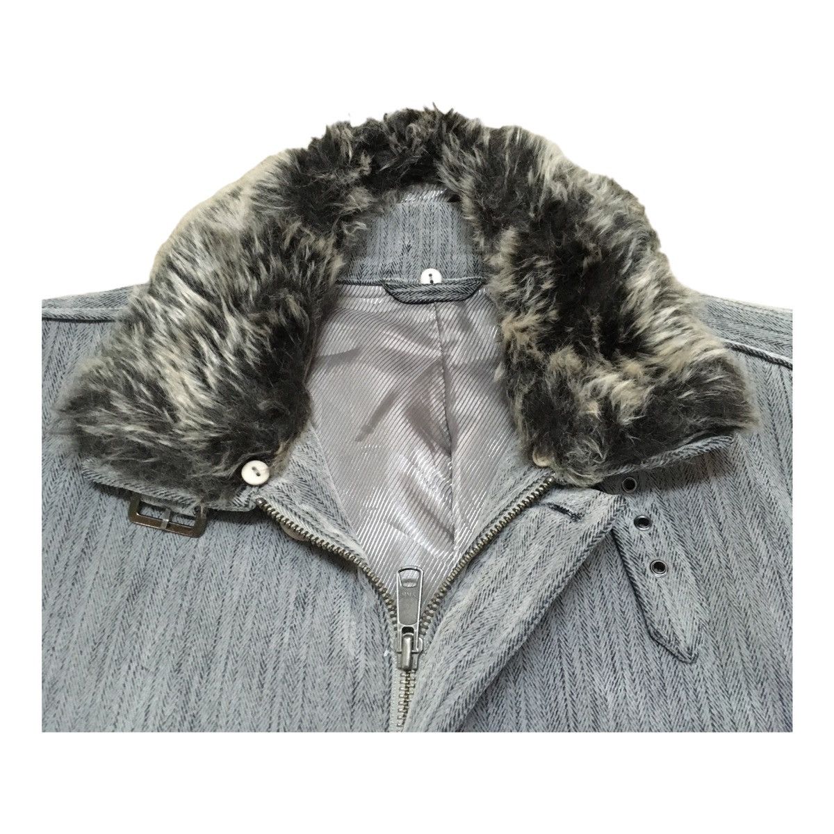 Kansai Yamamoto × Yohji Yamamoto Rare Vintage Japanese Brand Kansai Yamamoto Fur Jacket 1990s Size US L / EU 52-54 / 3 - 6 Thumbnail