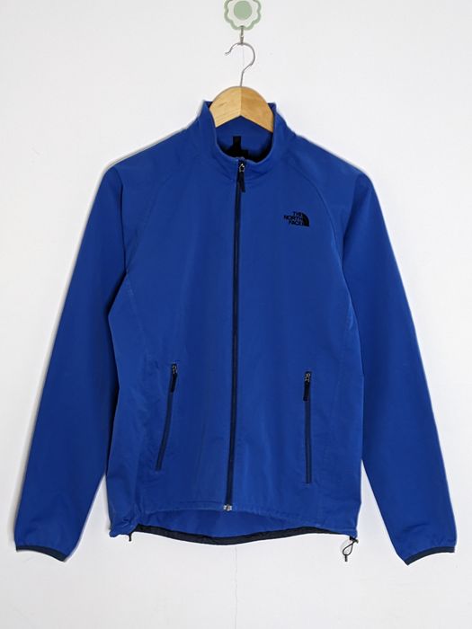 The North Face The North Face Royal Blue Small Logo Zipper Jacket Mens ...