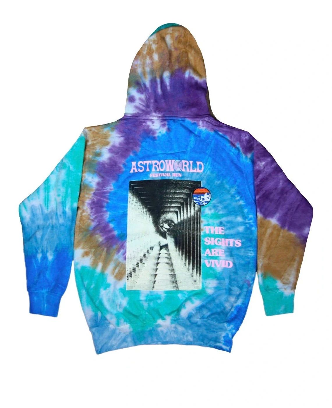 Travis Scott Travis Scott Astroworld Festival Run Tie Dye Hoodie Large Grailed