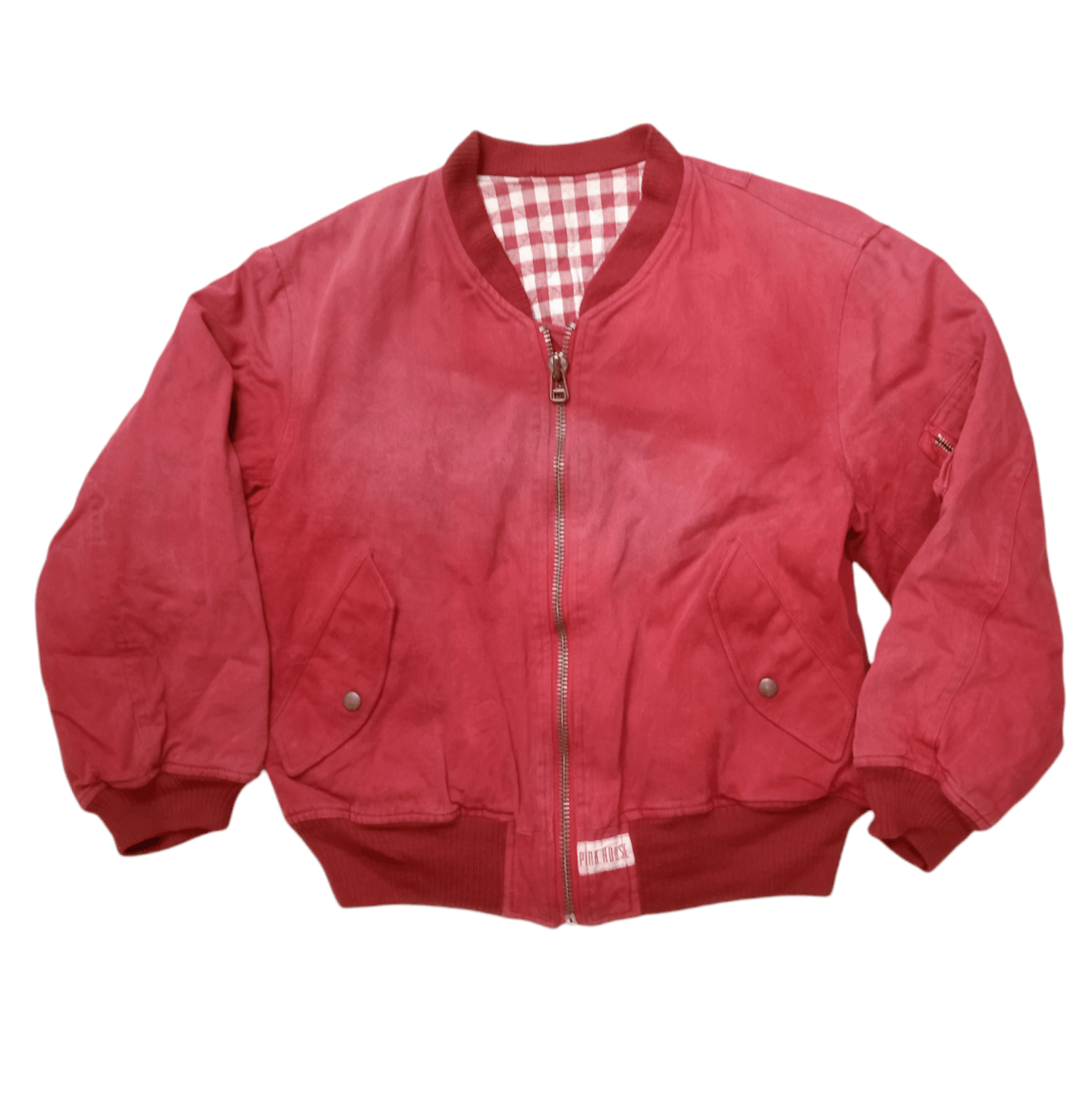 Japanese Brand × Vintage Vintage Pink House Bomber Jacket Size US L / EU 52-54 / 3 - 2 Thumbnail