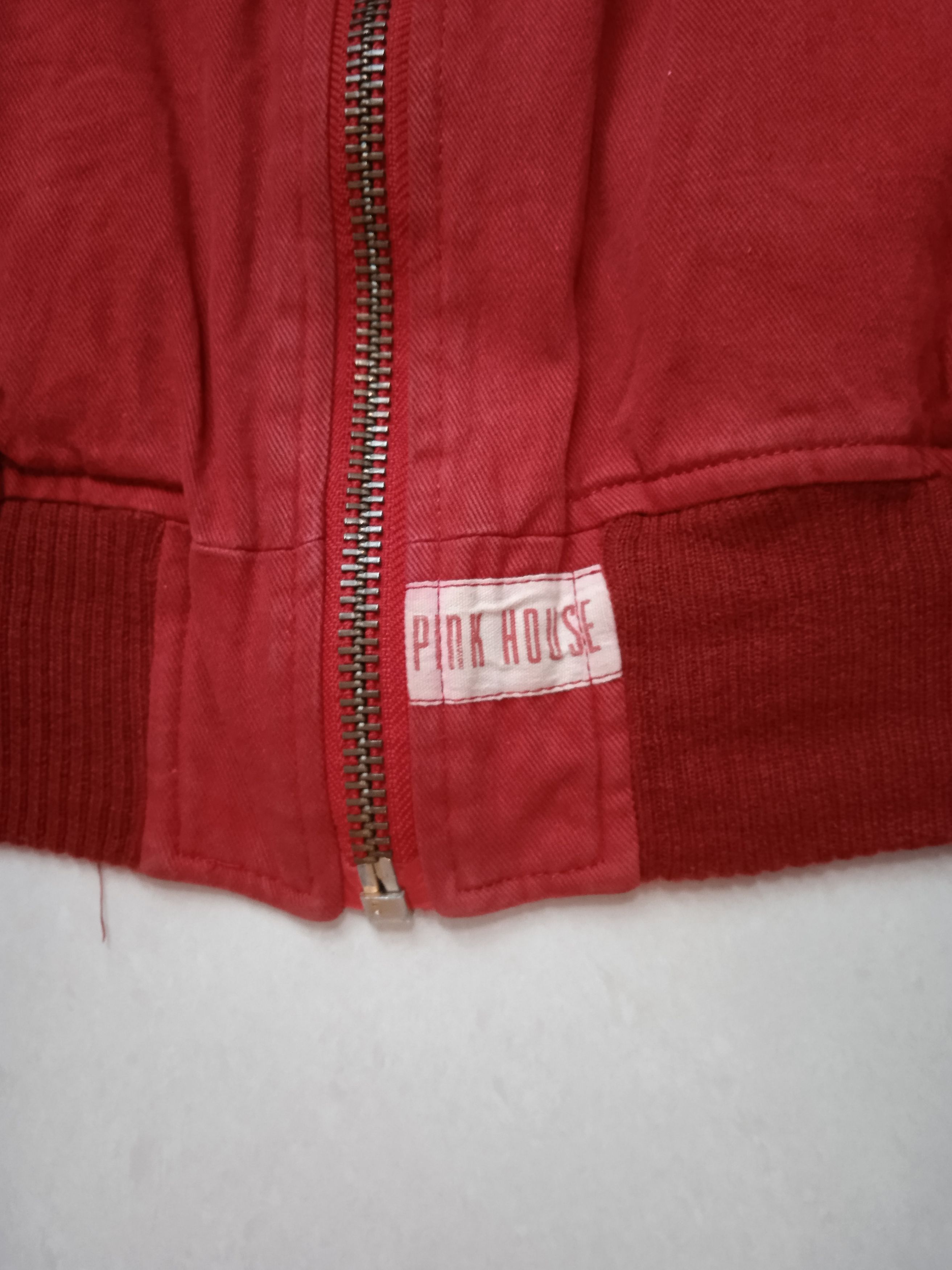 Japanese Brand × Vintage Vintage Pink House Bomber Jacket Size US L / EU 52-54 / 3 - 4 Thumbnail