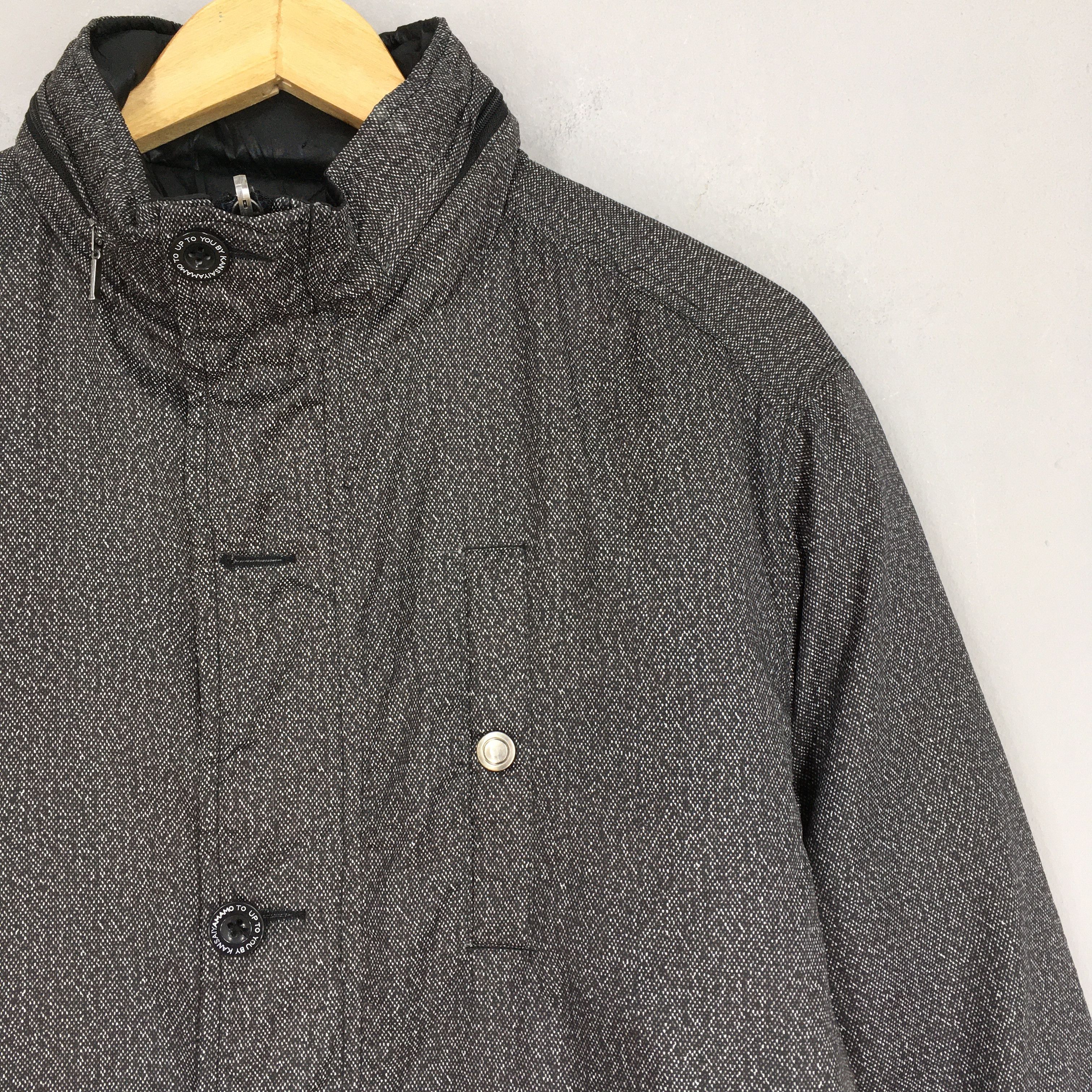 Japanese Brand Vintage Kansai Yamamoto Puffer Reversible Jacket Medium Size US M / EU 48-50 / 2 - 2 Thumbnail