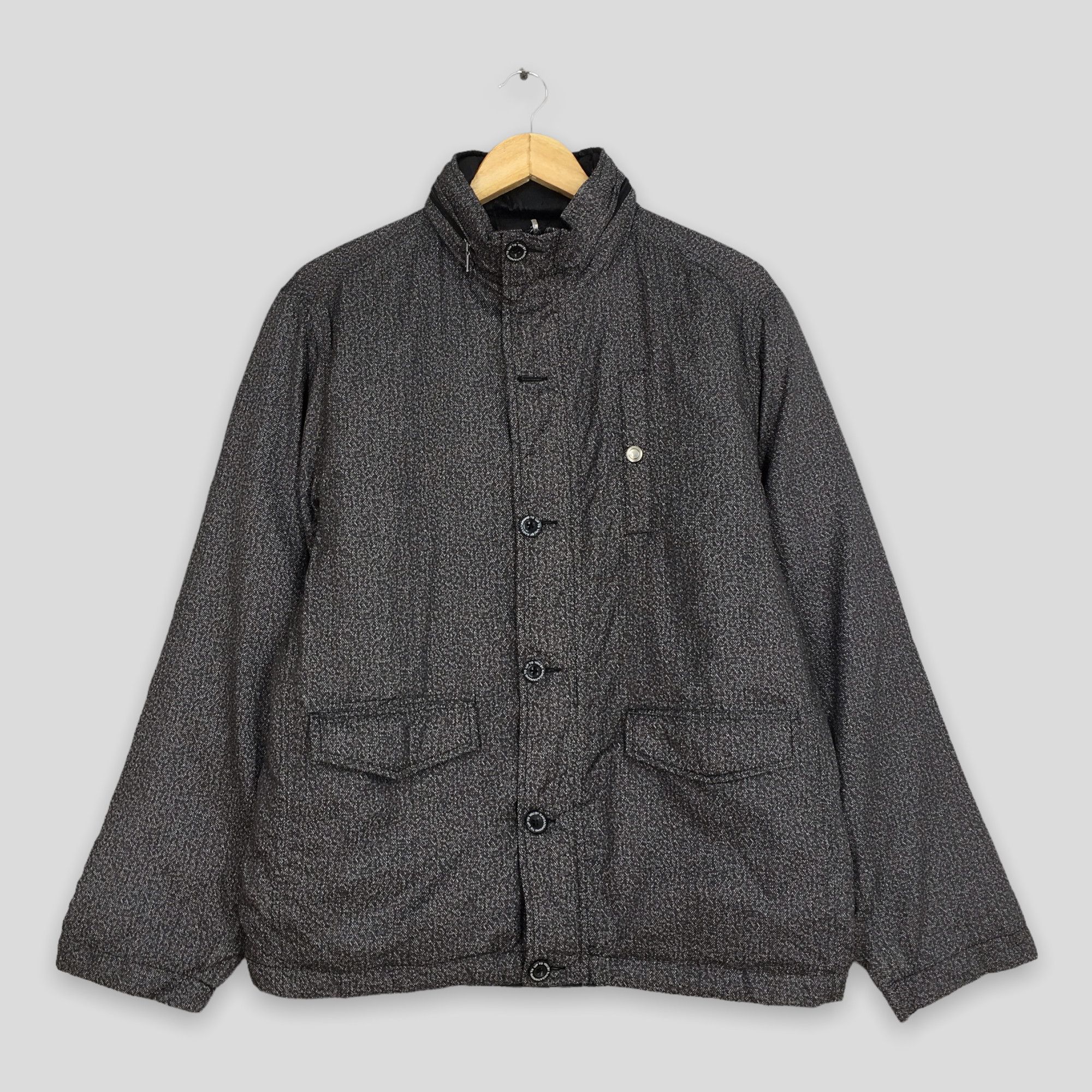 Japanese Brand Vintage Kansai Yamamoto Puffer Reversible Jacket Medium Size US M / EU 48-50 / 2 - 1 Thumbnail