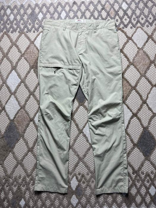Vintage 90s 00s Light Cream Fjällräven Cargo Trousers W38 L31 1/2 L