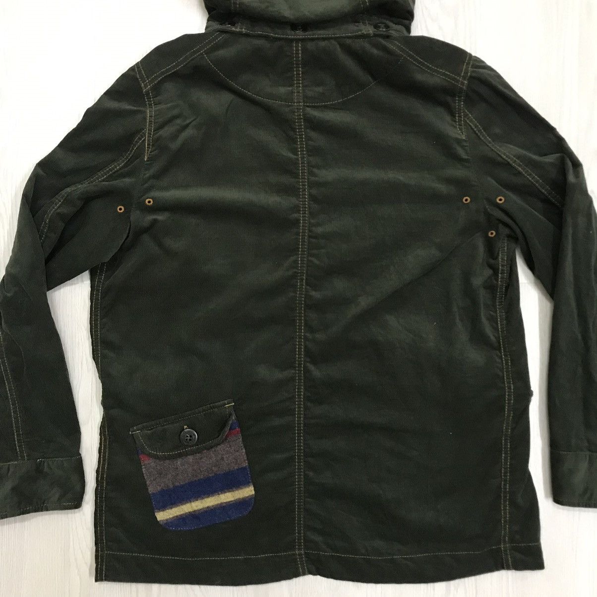 Native × Vintage Vintage Navajo Corduroy Jacket Lime Inc Japan Size US M / EU 48-50 / 2 - 8 Thumbnail