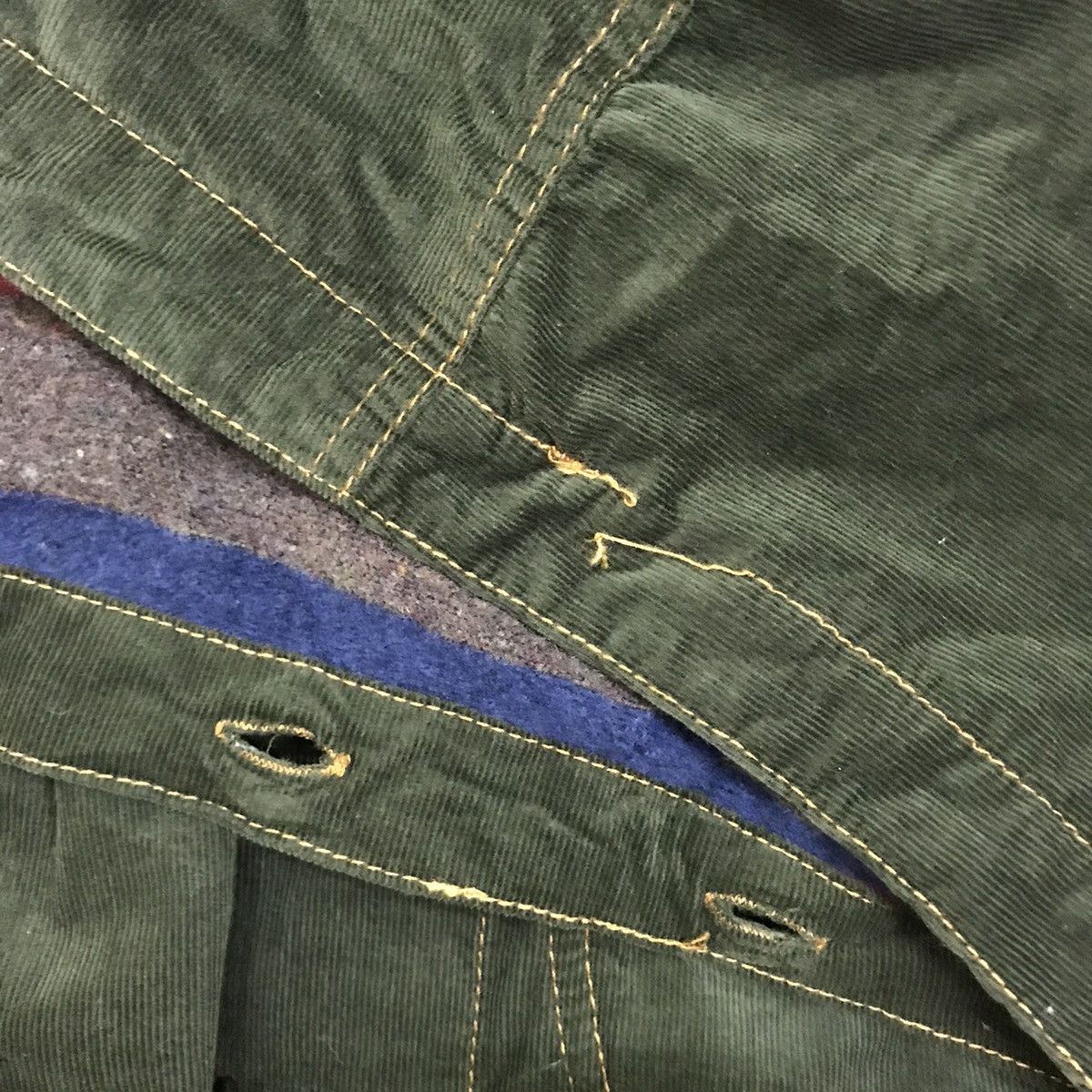Native × Vintage Vintage Navajo Corduroy Jacket Lime Inc Japan Size US M / EU 48-50 / 2 - 18 Thumbnail
