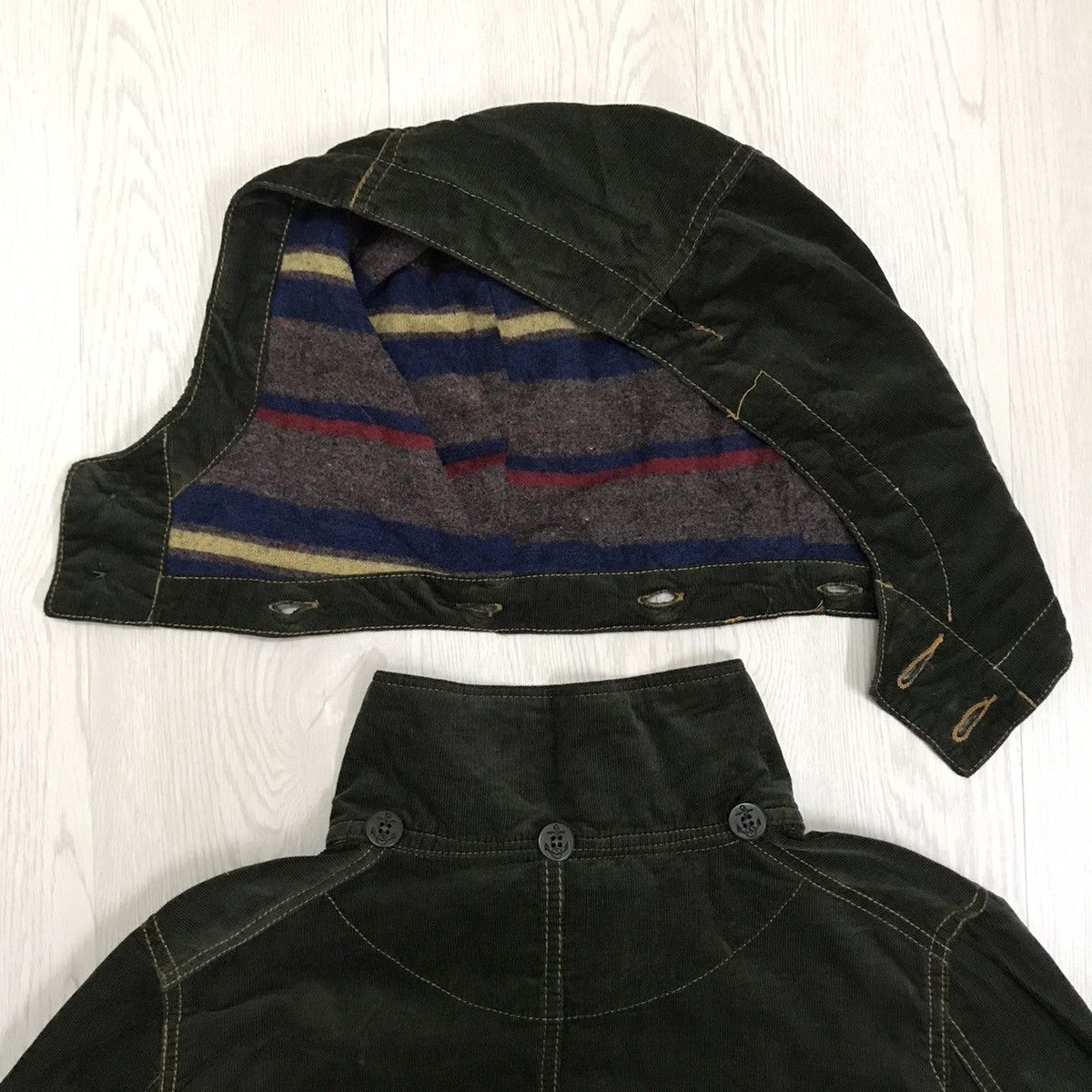 Native × Vintage Vintage Navajo Corduroy Jacket Lime Inc Japan Size US M / EU 48-50 / 2 - 14 Thumbnail