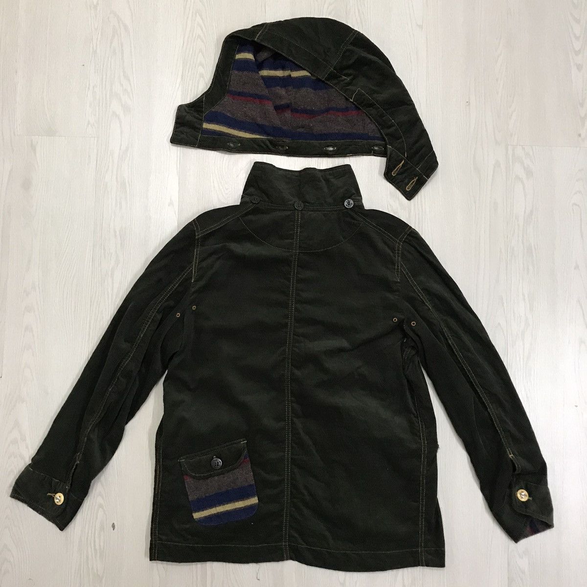 Native × Vintage Vintage Navajo Corduroy Jacket Lime Inc Japan Size US M / EU 48-50 / 2 - 4 Thumbnail