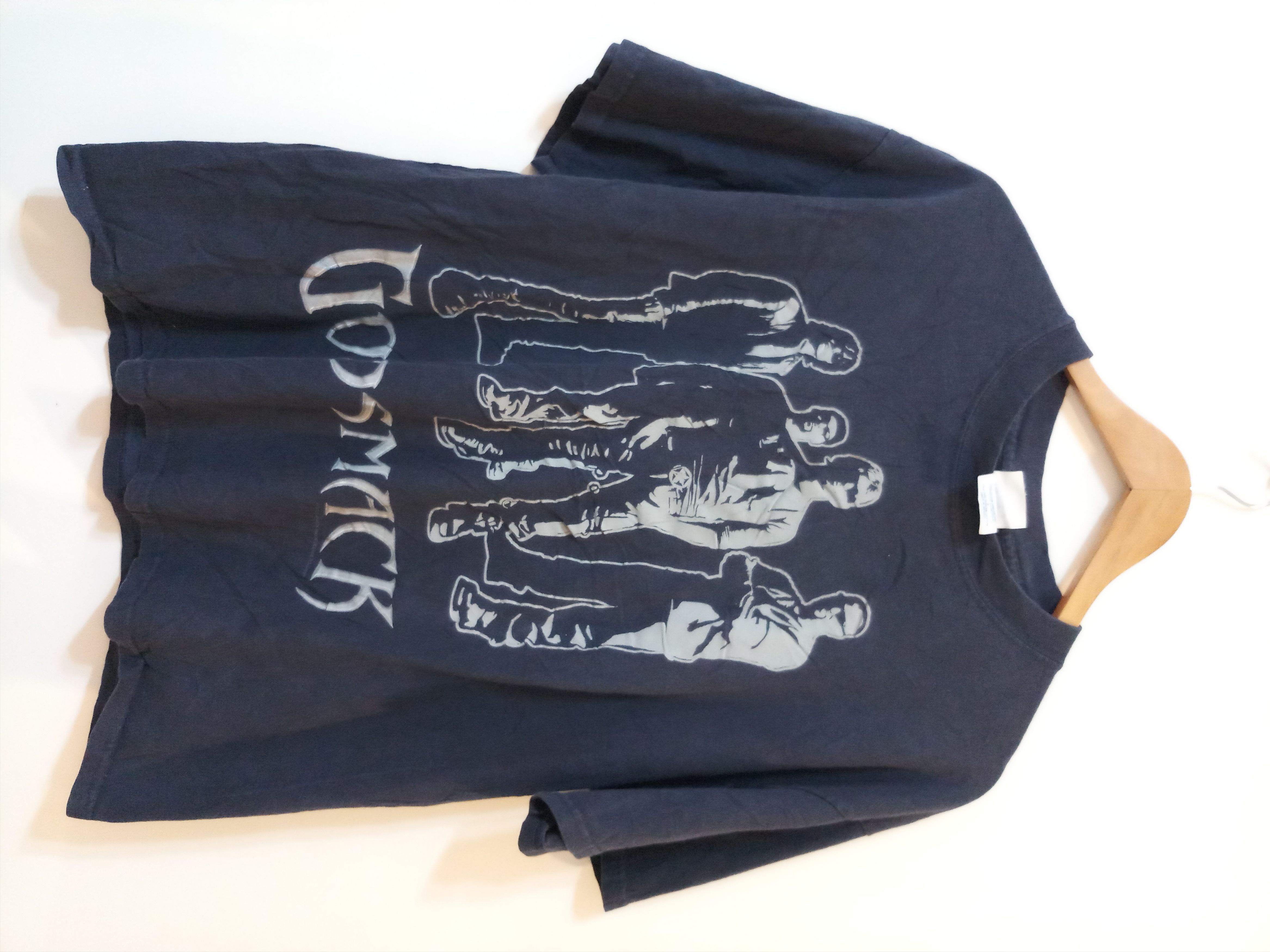 image of Band Tees x Vintage 2000S Godsmack 2003 Band T Shirt in Black, Men's (Size Large)