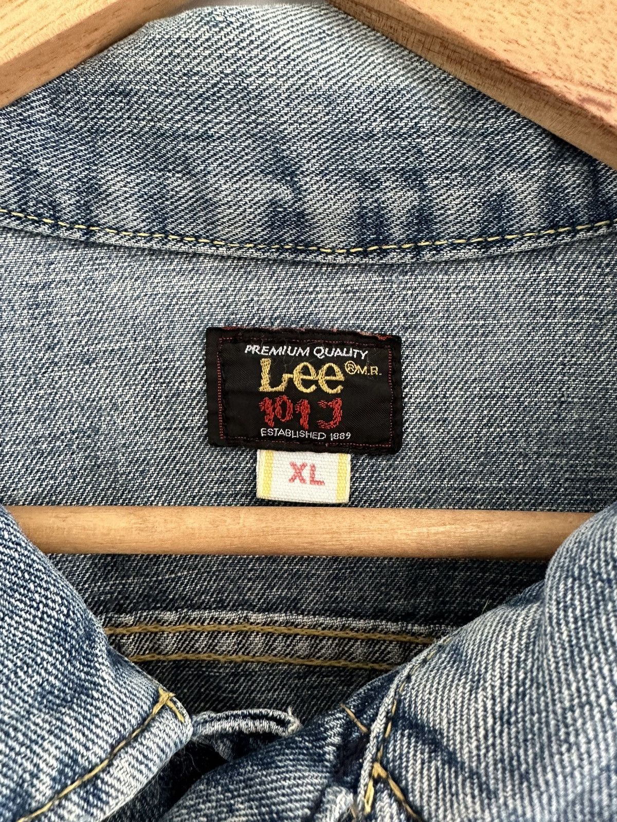 Lee Lee Denim Jeans Jacket Size US XL / EU 56 / 4 - 4 Thumbnail