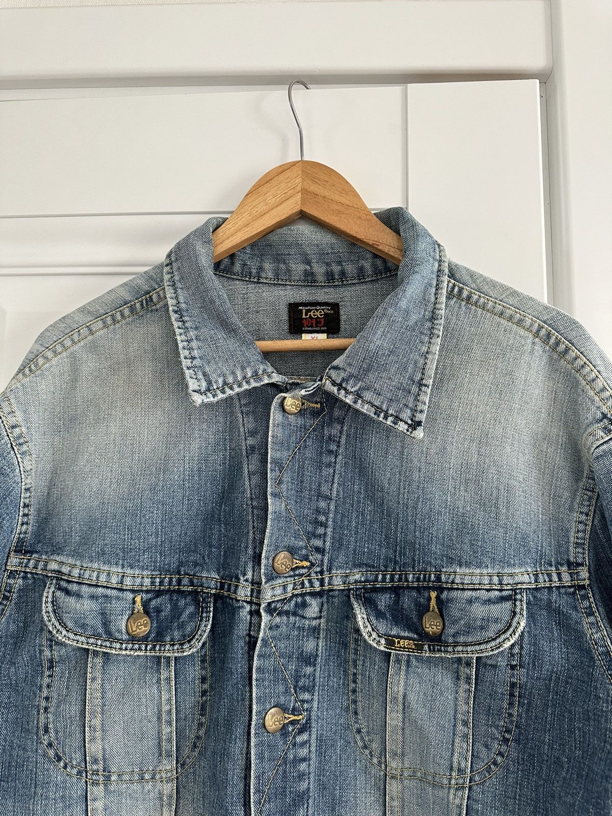 Lee Lee Denim Jeans Jacket Size US XL / EU 56 / 4 - 2 Thumbnail