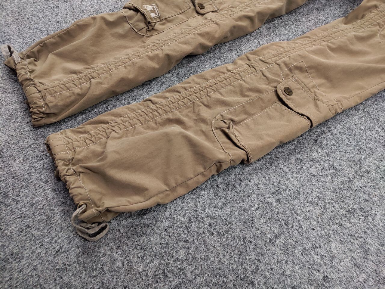Japanese Brand Vintage 90's Japanese Bondage Zip Bootcut Beige Cargo Pants Size US 30 / EU 46 - 6 Thumbnail